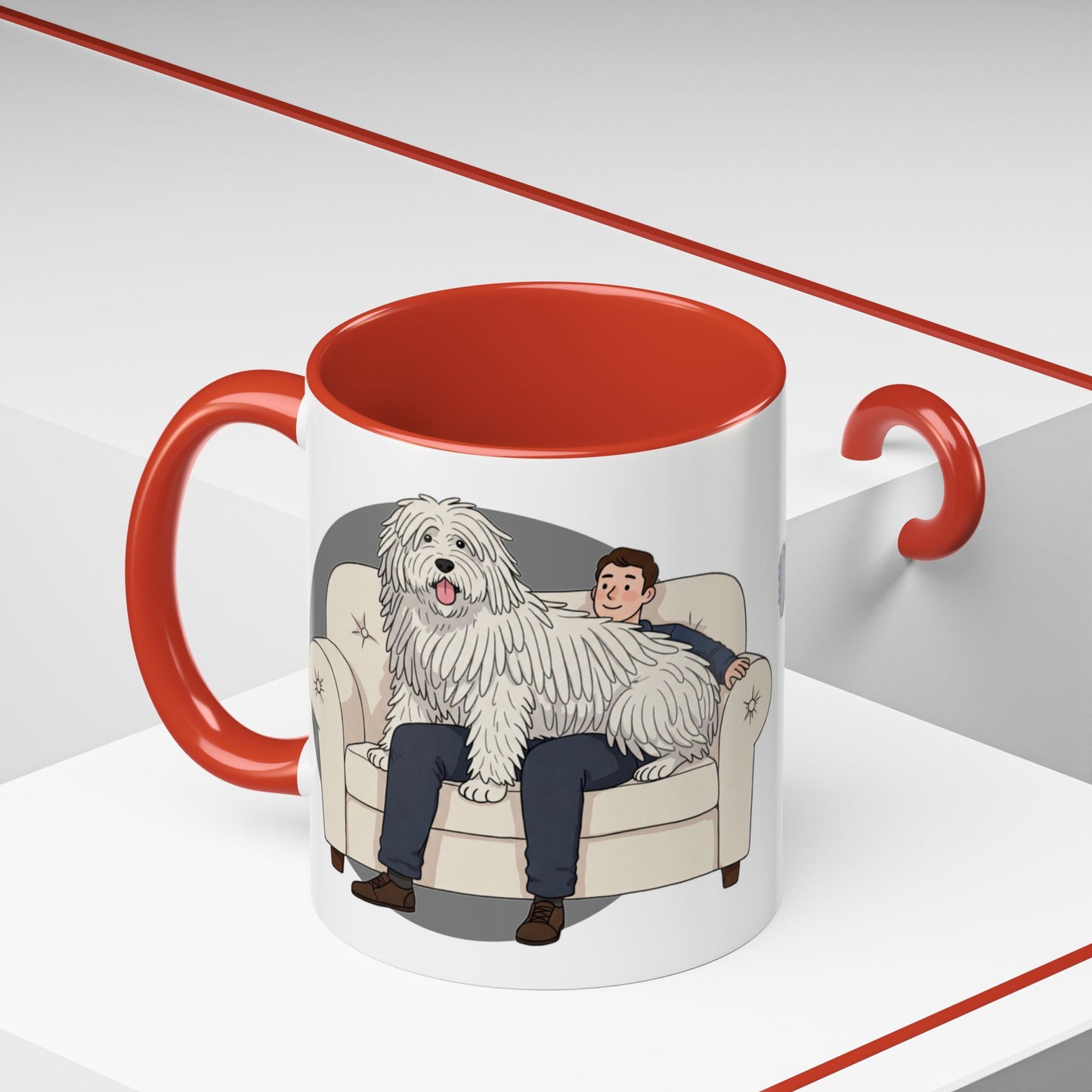 Komondor Lap Dog Coffee Mug - Funny Animal Lover Gift - Schmartypants