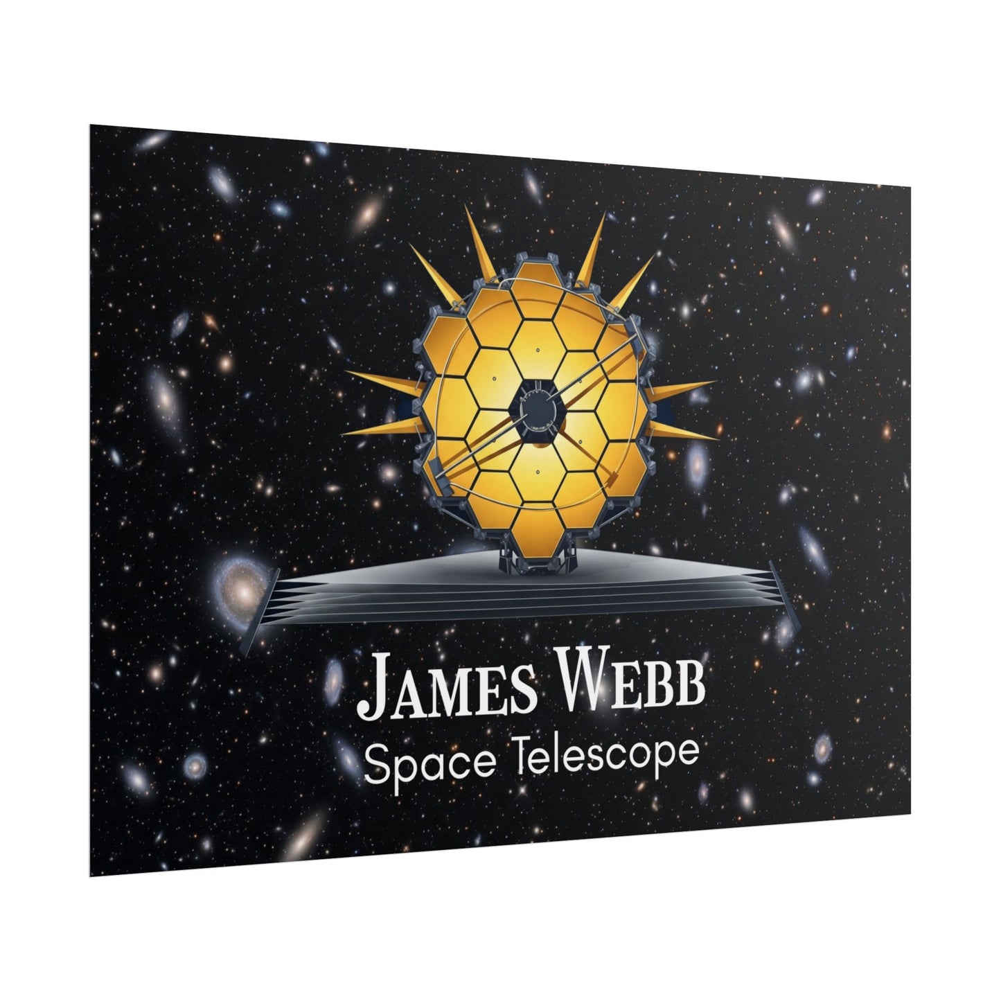 James Webb Space Telescope Rolled Poster, Astronomy Decor, Space Lover Gift, Educational Wall Art, Science Poster, Astronaut Room Decor