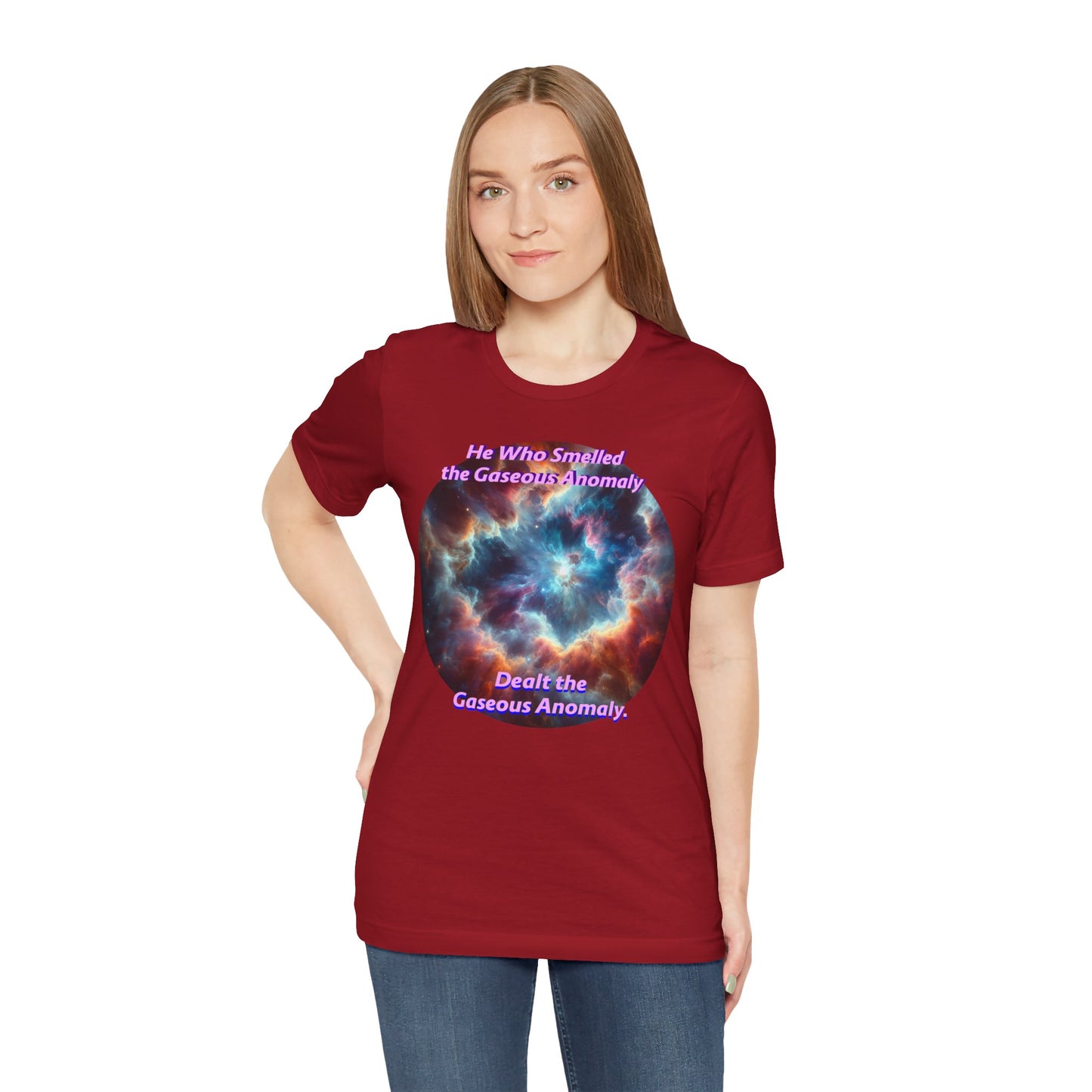 Hilarious Gaseous Anomaly Tee - Unisex Jersey Short Sleeve T-Shirt - Science Fiction Lovers - Star Trek Fans - Schmartypants