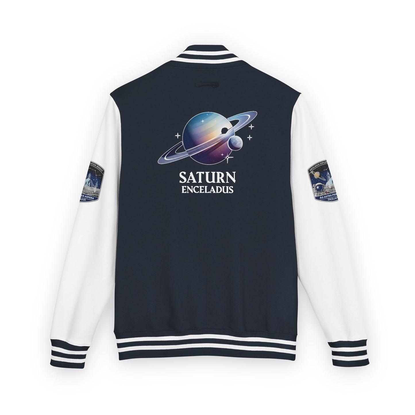 Letterman Jacket Enceladus Mission Commander Saturn Space Exploration Gift
