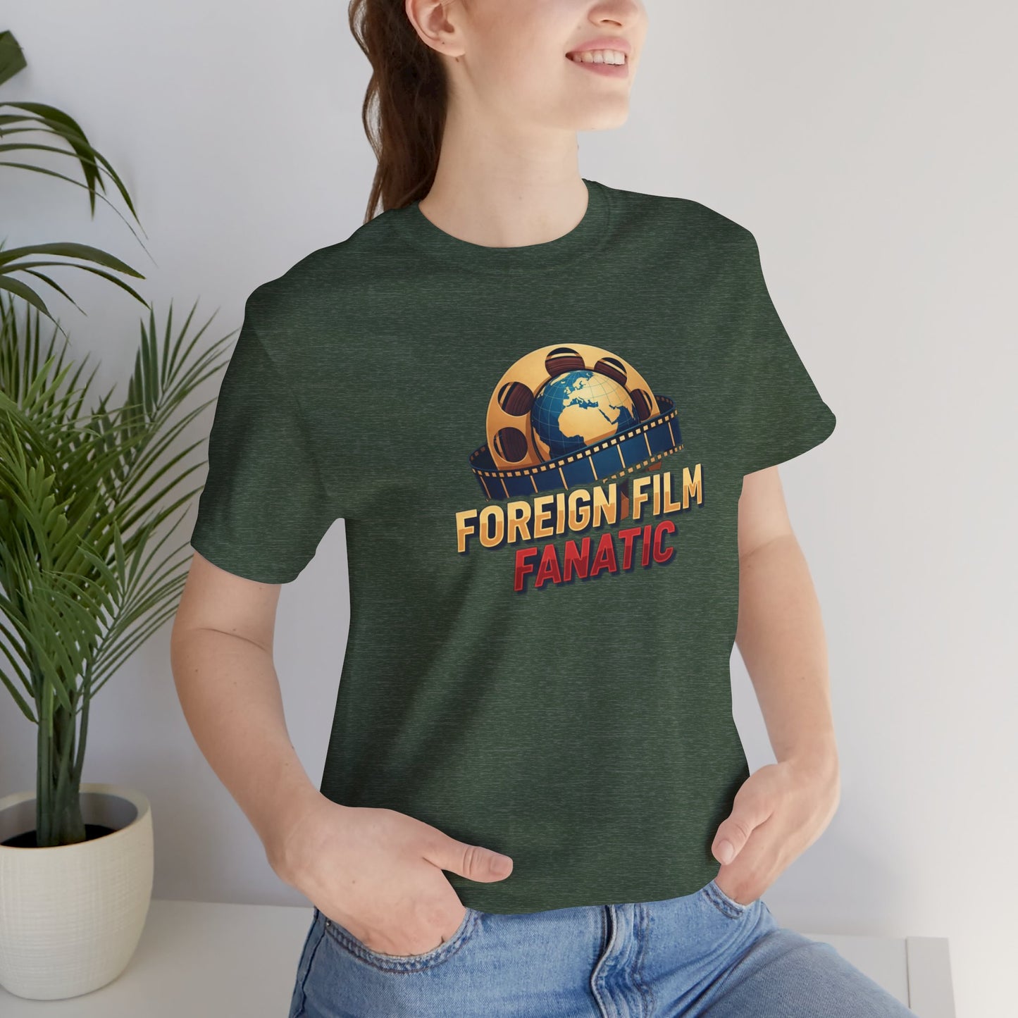 Foreign Film Fanatic Tee, Movie Lover T-Shirt, Cinema Enthusiast Apparel, Film Buff Gift, Unisex Short Sleeve Top, Casual Graphic Tee