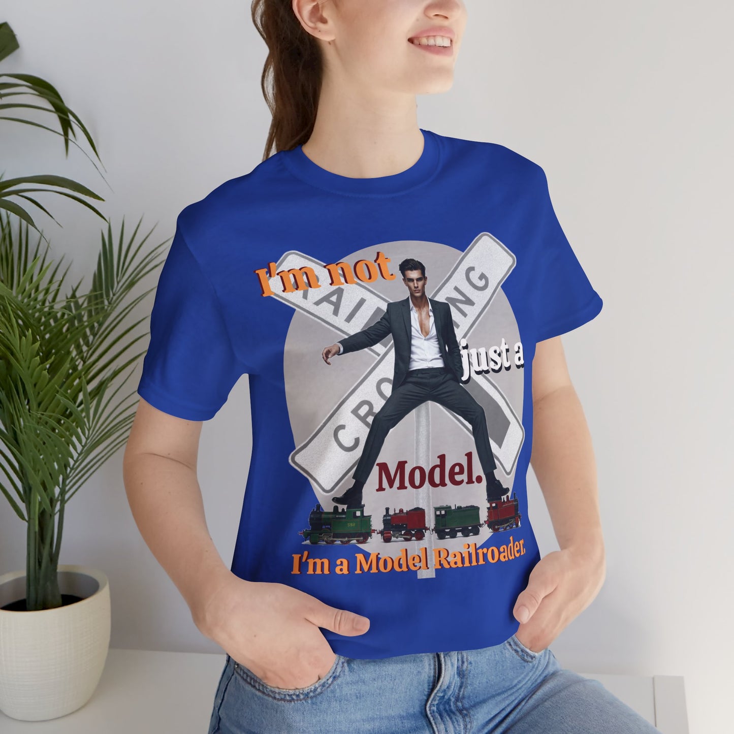 Funny Model Railroader Tee - Perfect Gift for Train Enthusiasts - Schmartypants