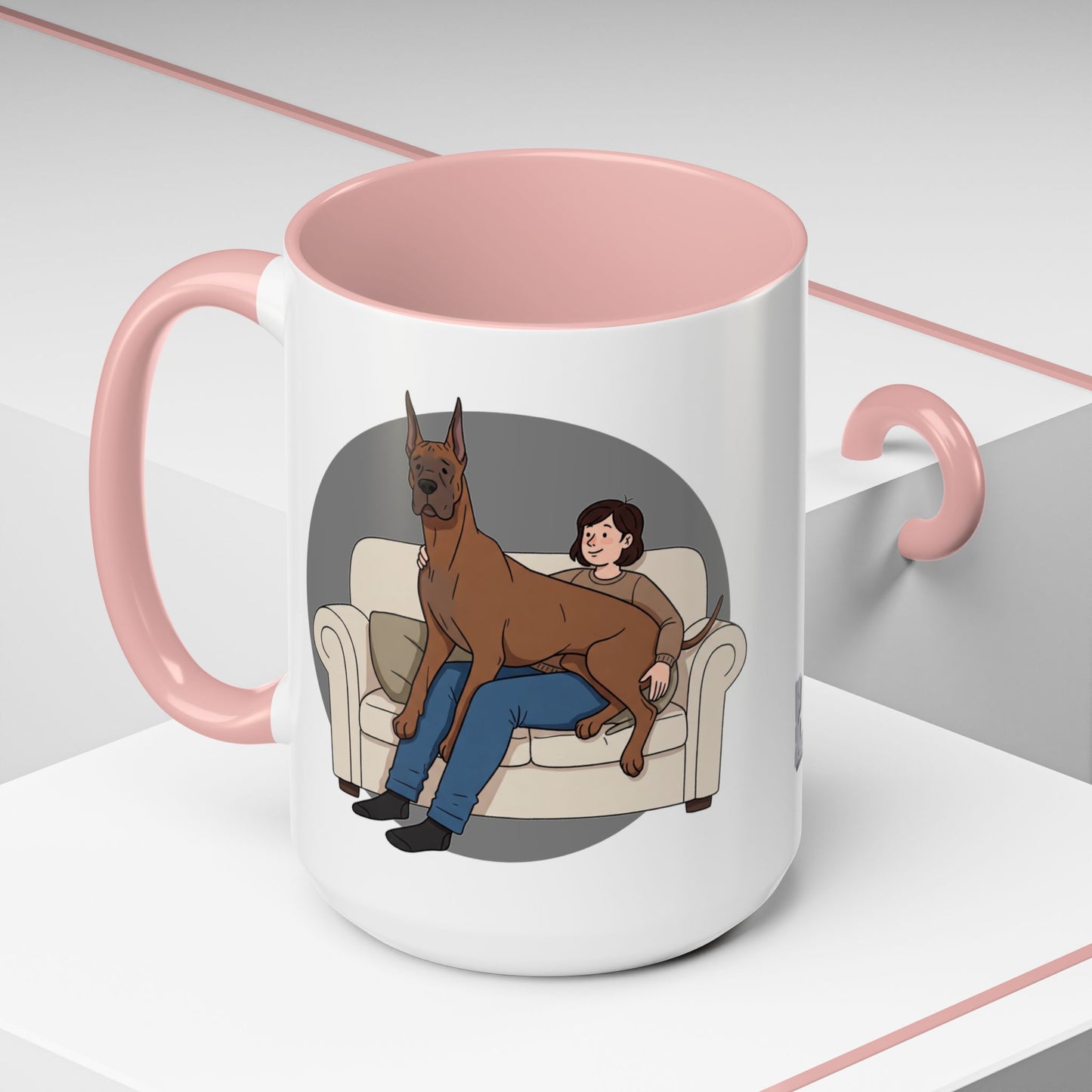 Great Dane Lap Dog Coffee Mug - Funny Pet Lover Gift - Schmartypants
