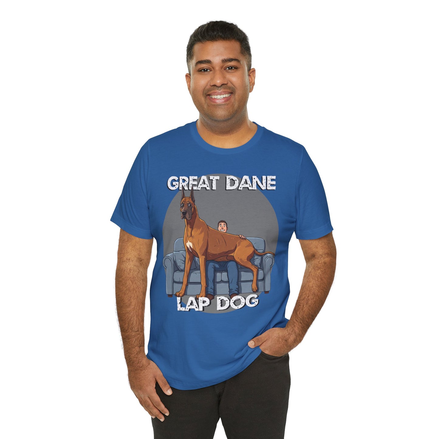 Great Dane Lap Dog Unisex Tee - Hilarious Dog Lover Graphic T-Shirt - Schmartypants