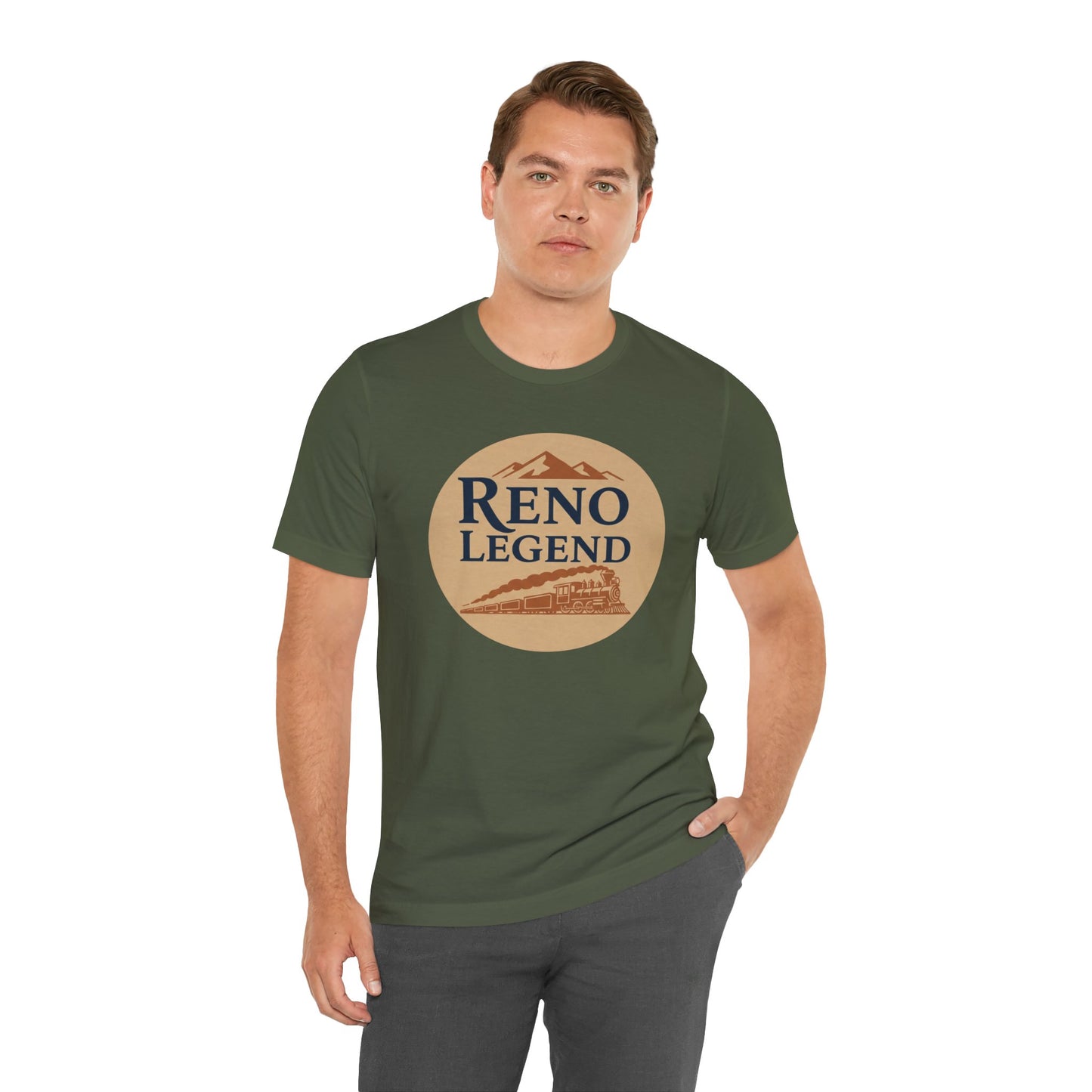 Reno Legend Unisex Tee, Graphic Tee, Casual Wear, Gift for Him, Outdoor Adventure Shirt, Vintage Style T-Shirt