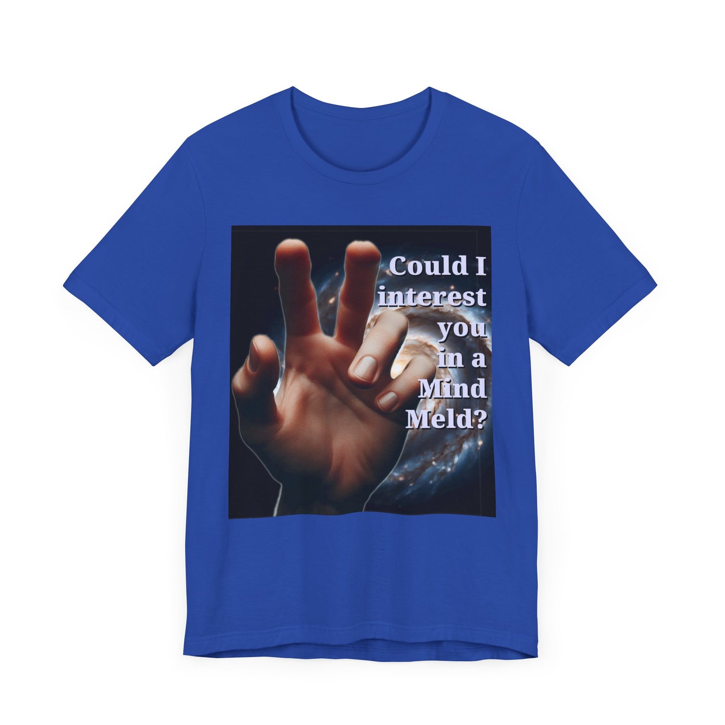 'Could I Interest You in a Mind Meld?' Graphic Tee - Hilarious Unisex Short Sleeve Shirt for Sci-Fi Lovers, Star Trek Fans, & Casual Wear - Schmartypants
