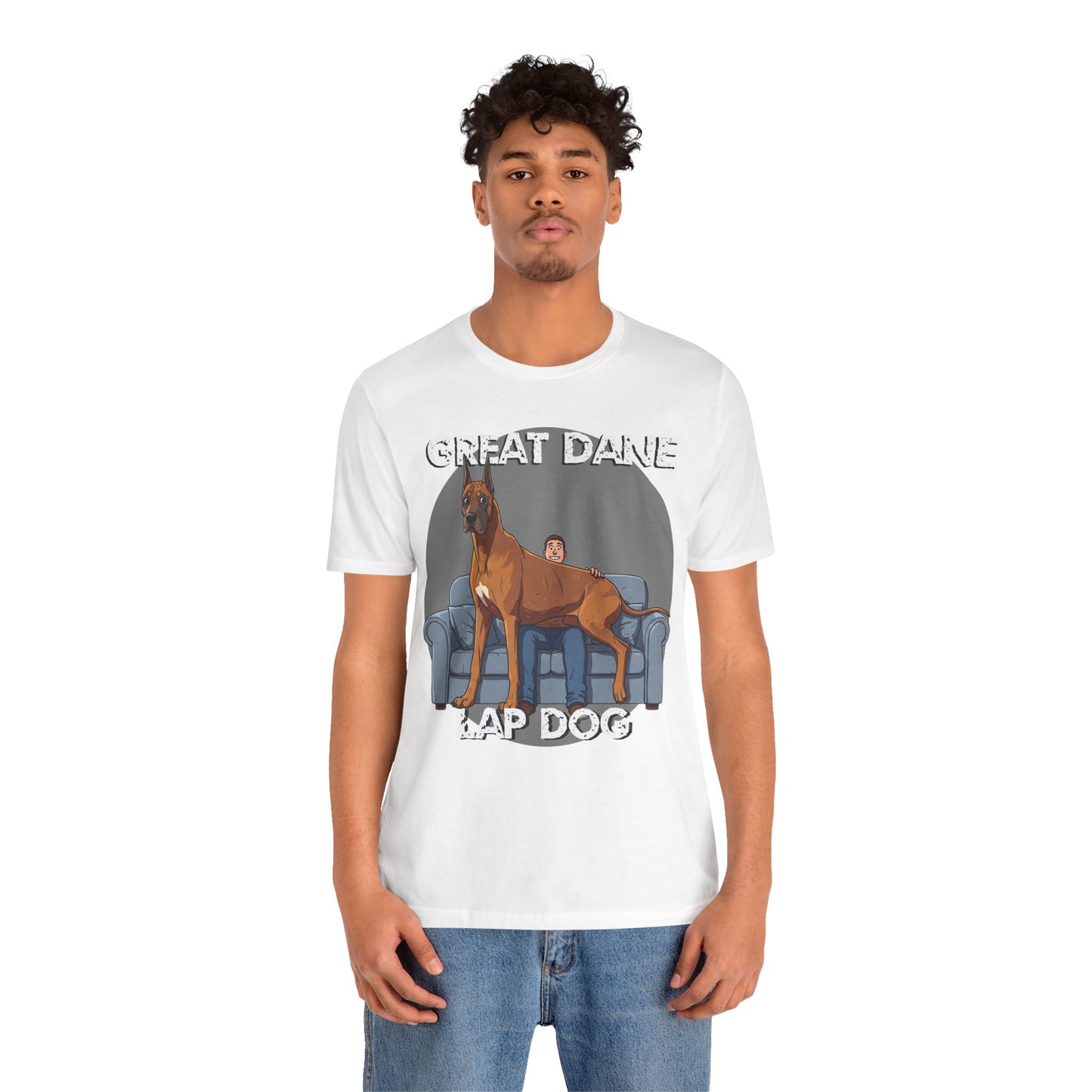 Great Dane Lap Dog Unisex Tee - Hilarious Dog Lover Graphic T-Shirt - Schmartypants