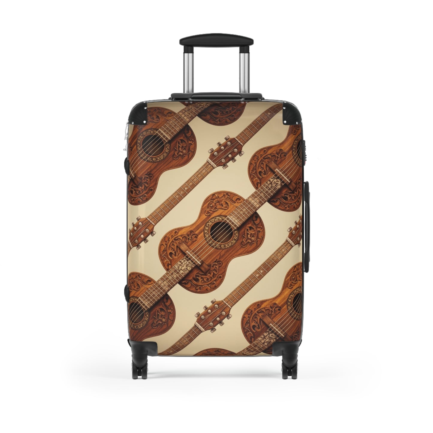 Bohemian Guitar Suitcase - Vintage Luggage, Traveler Gift, Music Lover Accessory, Unique Baggage, Holiday Travel