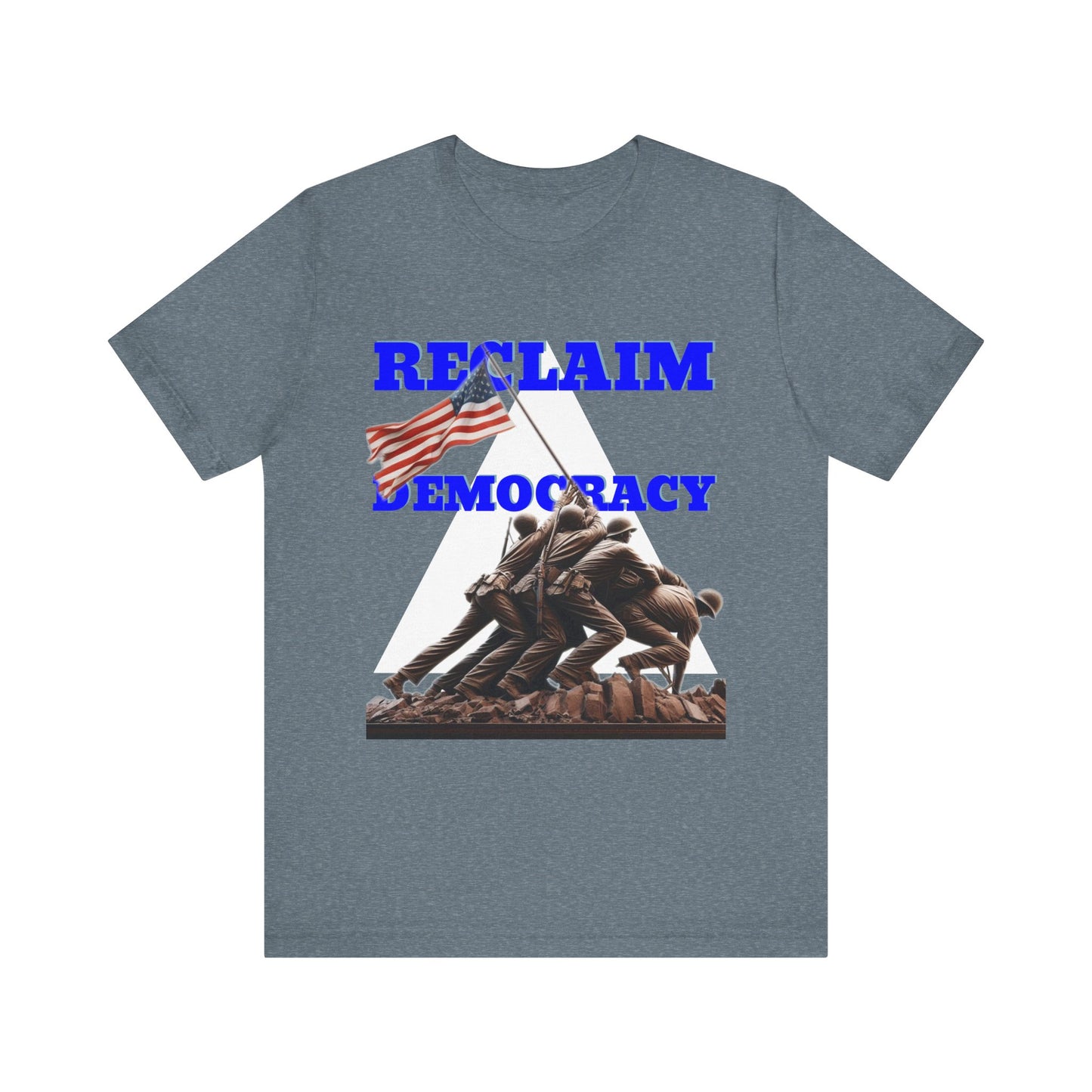 Reclaim Democracy Unisex Jersey Tee - Soft Cotton Activist Shirt - Protest Wear - Schmartypants