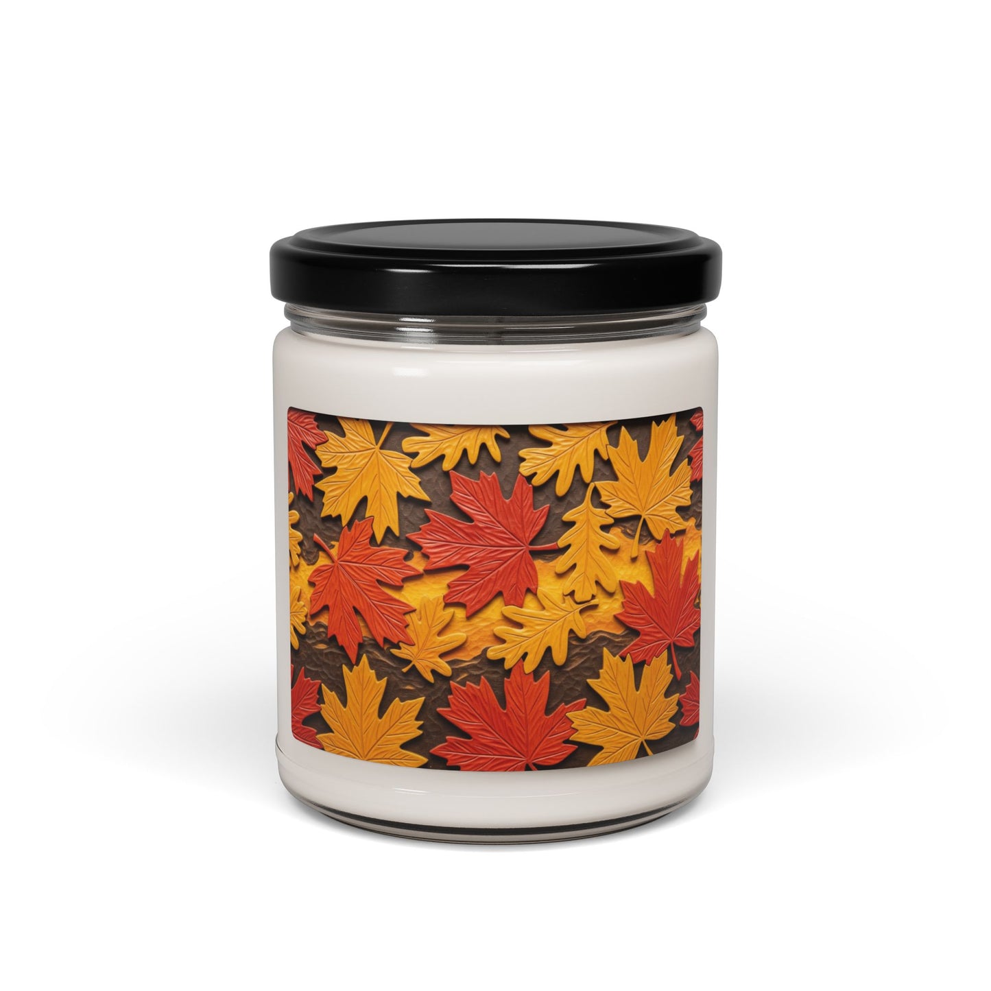 Autumn Leaves Scented Soy Candle, Cozy Home Decor, Fall Gift, Relaxation Candle, Seasonal Scents, Aromatherapy