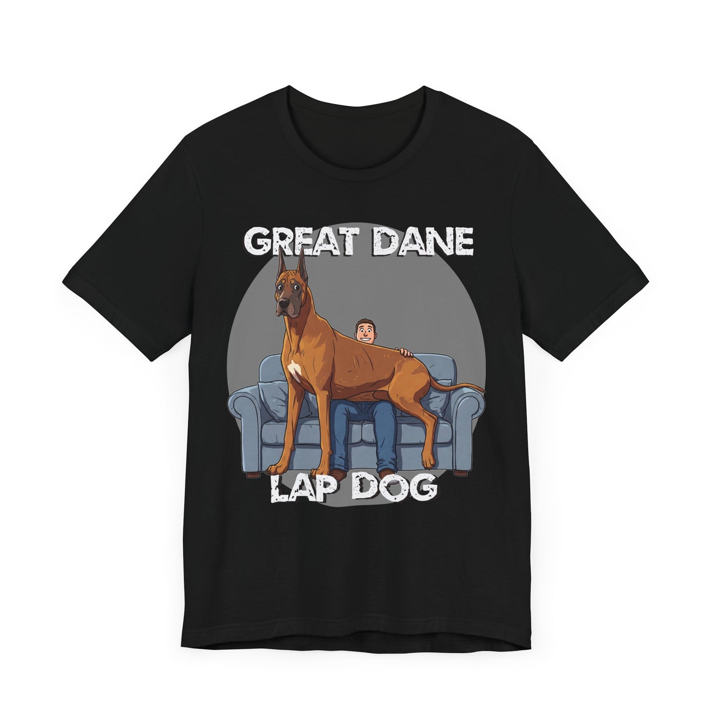 Great Dane Lap Dog Unisex Tee - Hilarious Dog Lover Graphic T-Shirt - Schmartypants