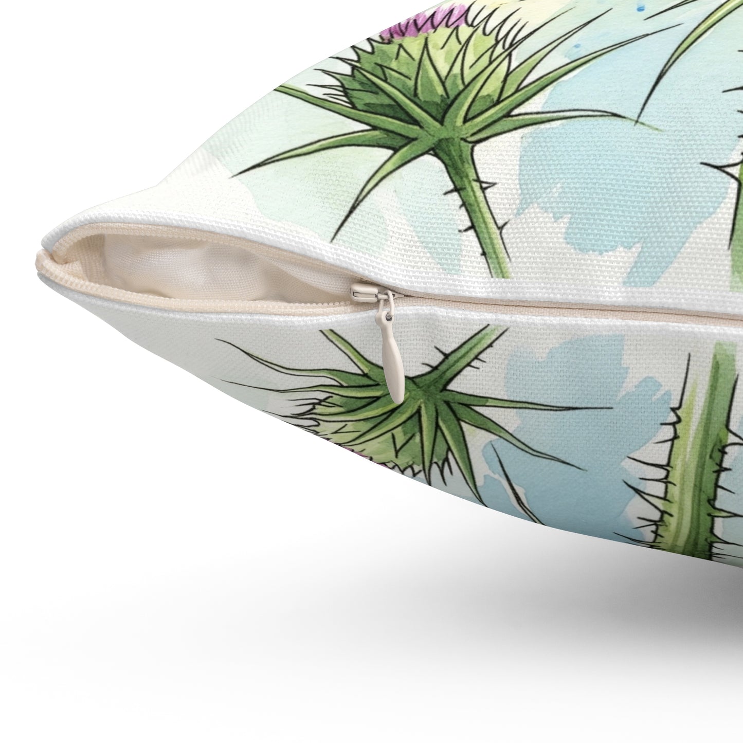 Bluebird Floral Pillow, Nature Decor, Cozy Home Accent, Gift for Bird Lovers, Spring Decor, Throw Pillow, Wildlife Cushion