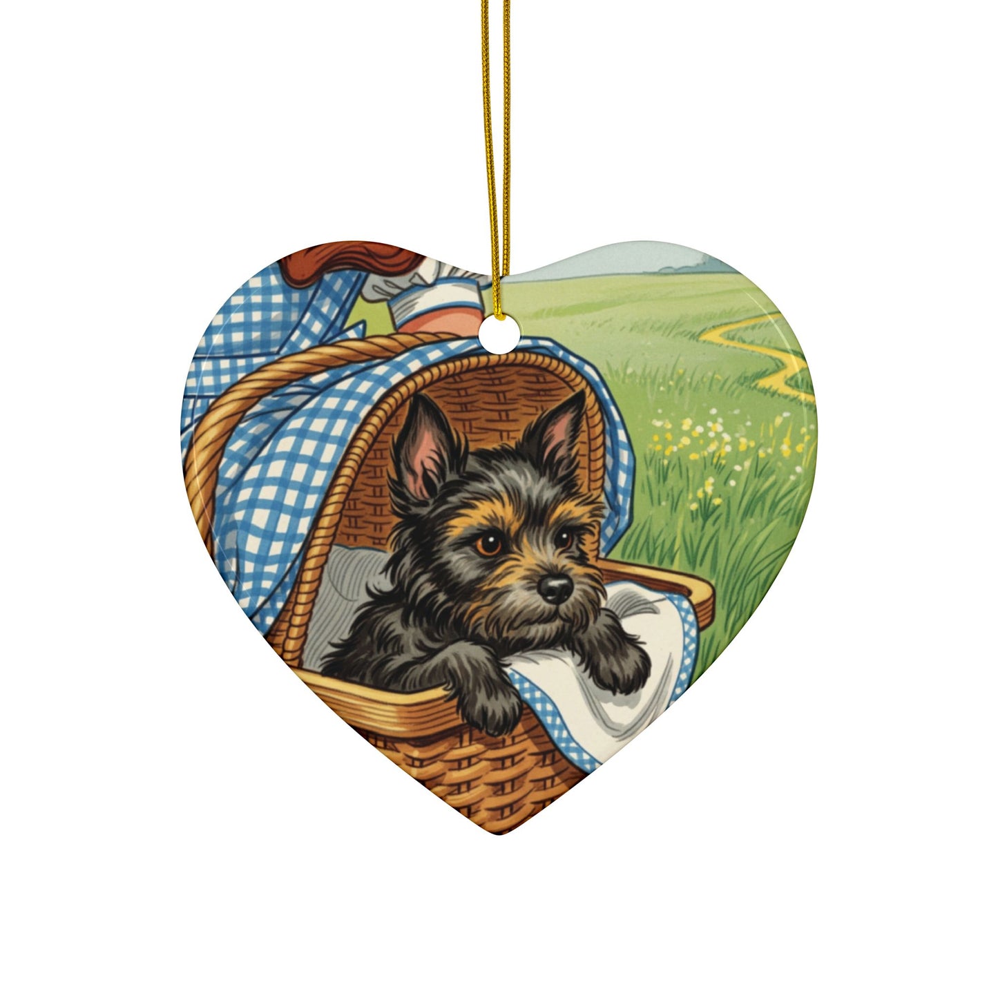 Ceramic Ornaments, Toto Wizard of Oz Tree, 2-Side Print, Collectible Series 2 Ornament, Holiday Decor, Christmas Ornament, Gift for Wizard