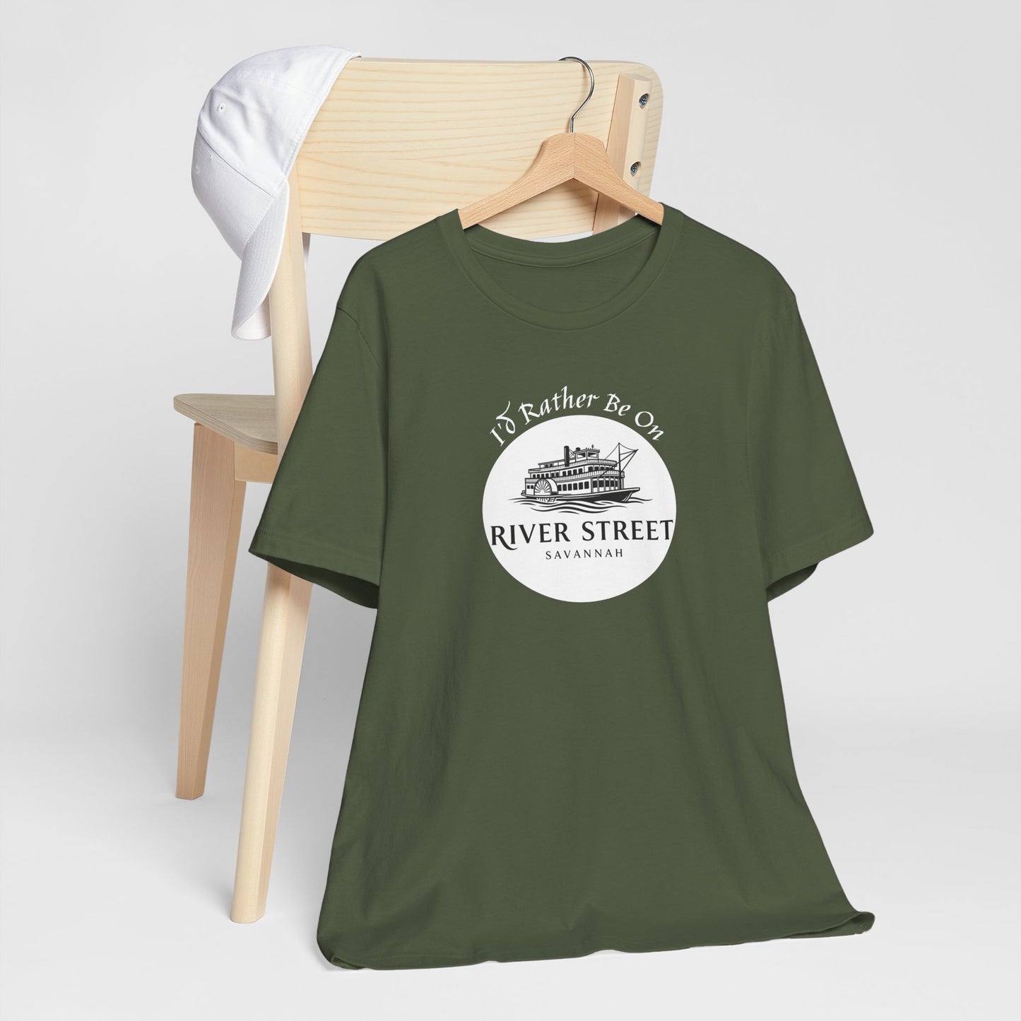 Savannah River Street Tee - I'd Rather Be On River Street, Casual T-Shirt, Travel Lover Gift, Summer Wear, Vacation Apparel, Unique Souvenir
