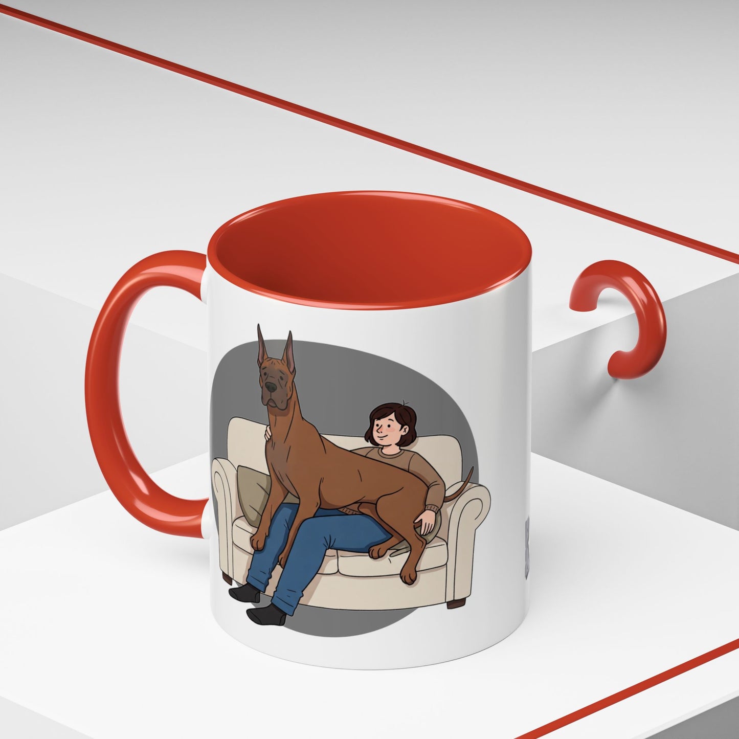 Great Dane Lap Dog Coffee Mug - Funny Pet Lover Gift - Schmartypants