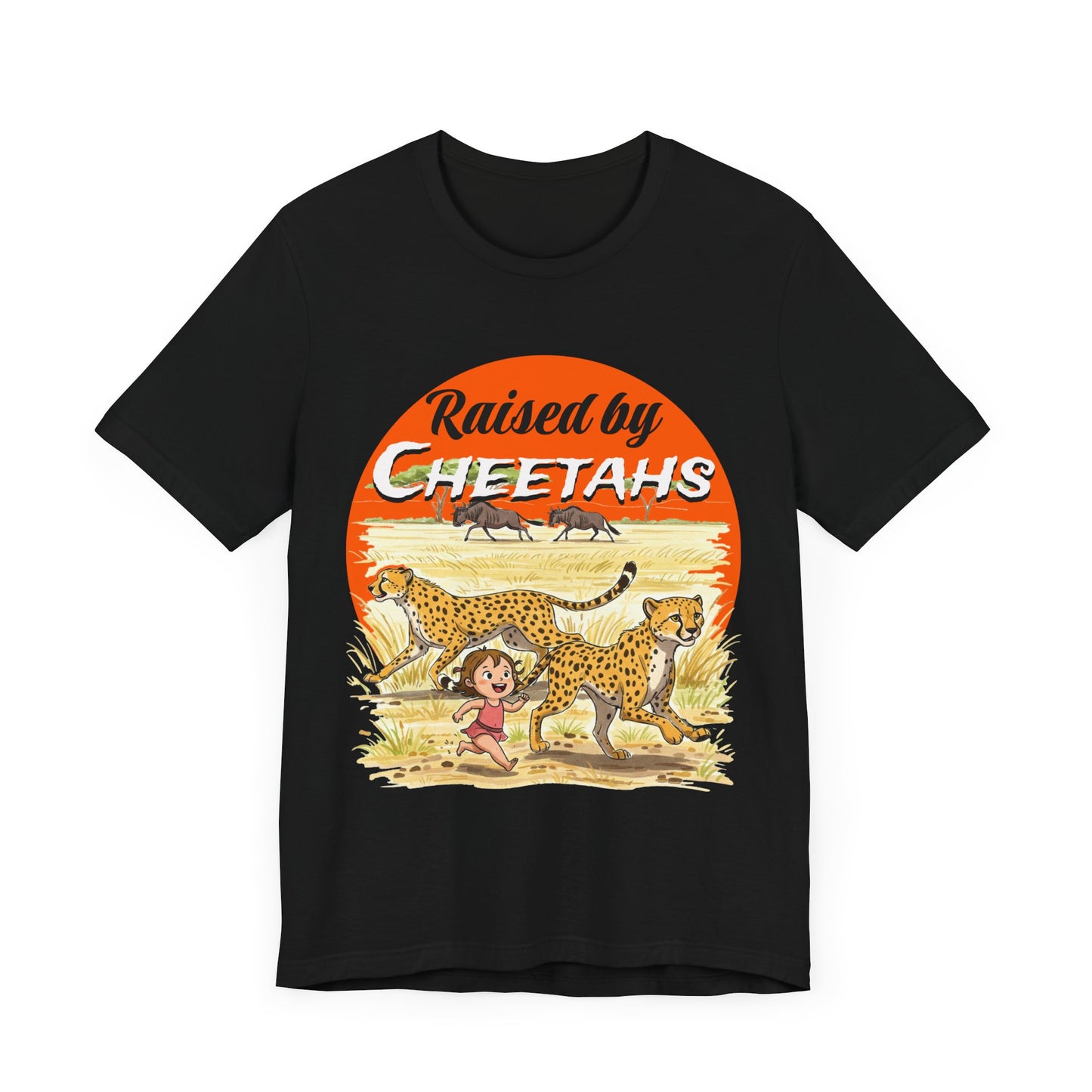 Funny Raised By Cheetahs Tee for Women- Nature and Wildlife Lovers - Schmartypants