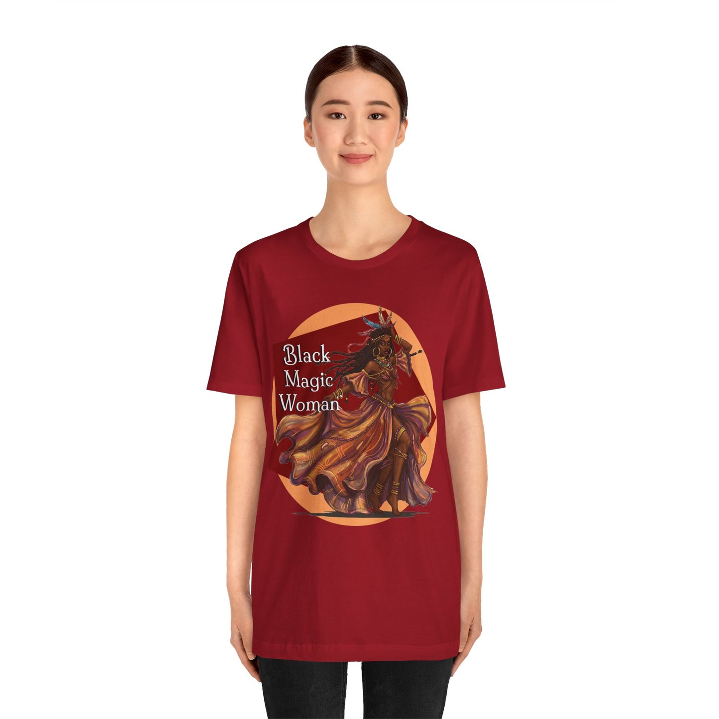 'Black Magic Woman' Tee, Witchy Apparel, Boho T-Shirt, Festival Outfit, Classic Rock Fans, Santana, Fleetwood Mac - Schmartypants