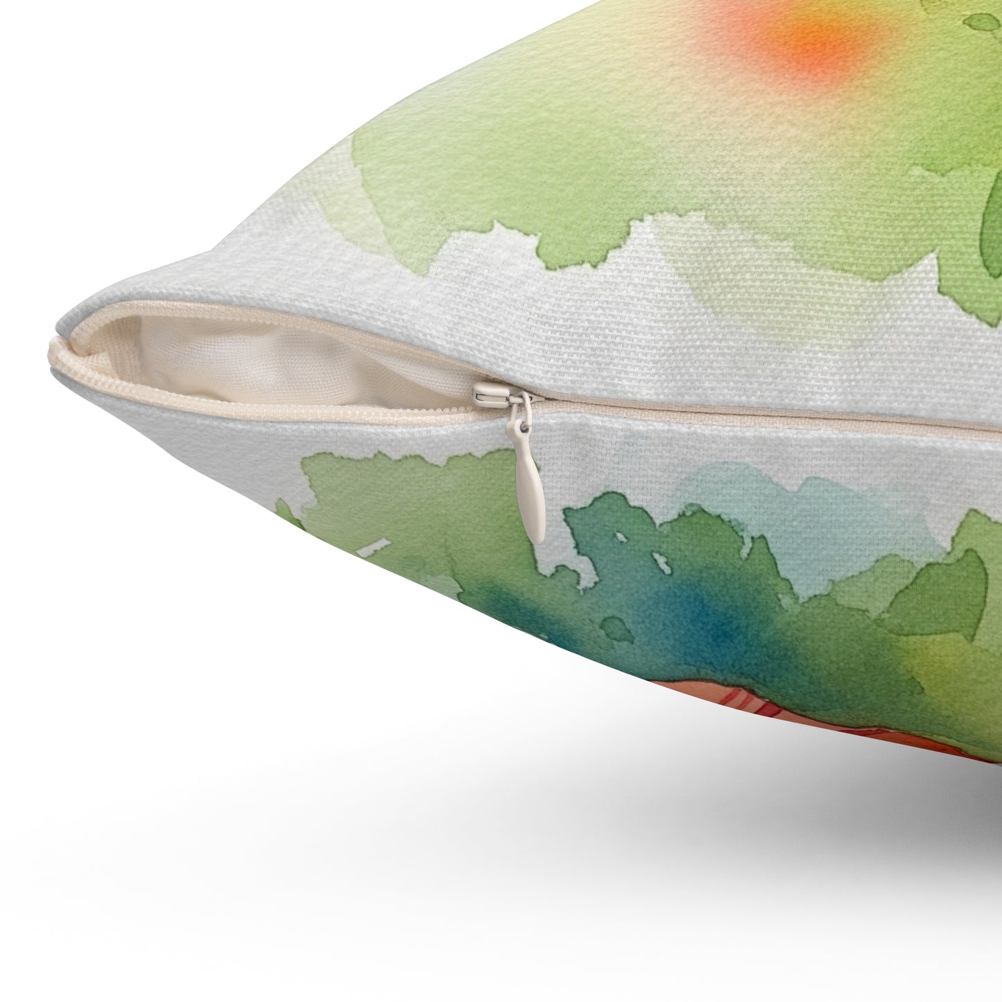 Vibrant Hummingbird Pillow - Floral Decor, Home Accent, Gift for Nature Lovers, Botanical Art, Spring Decor