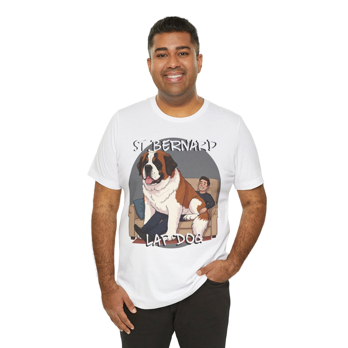 St. Bernard Funny Dog Tee - Unisex Jersey Short Sleeve T-Shirt - Schmartypants
