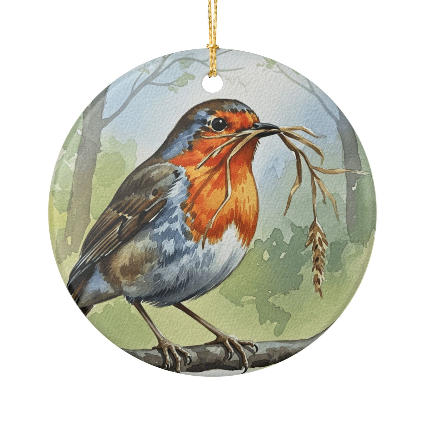 Charming Bird Ornament, Seasonal Home Decor, Nature Lover Gift, Christmas Decoration, Eco-Friendly Keepsake, Robin Ornament