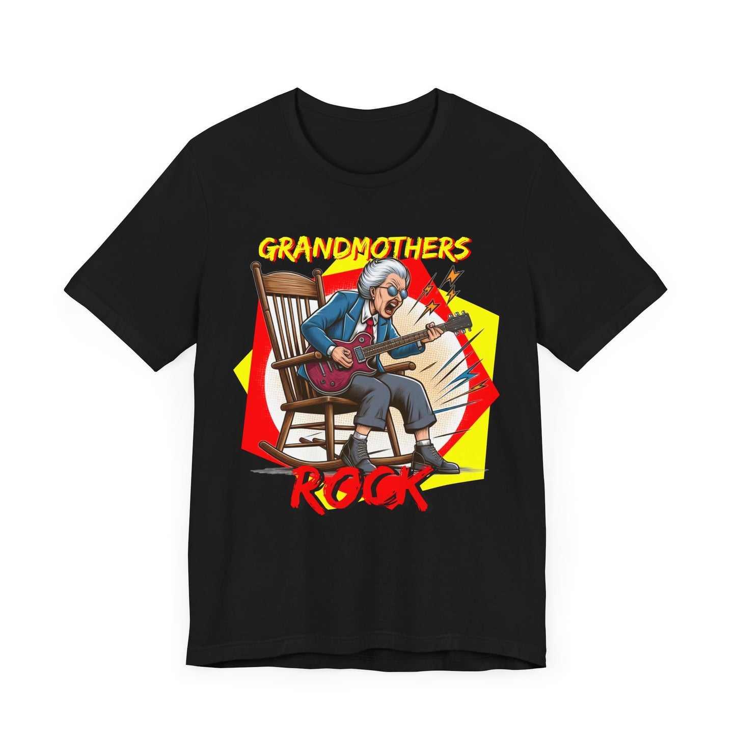 'Grandmothers Rock' Unisex Jersey Short Sleeve Tee - Funny Gift to Show Love for the Special Grandmother in Your Life - Schmartypants