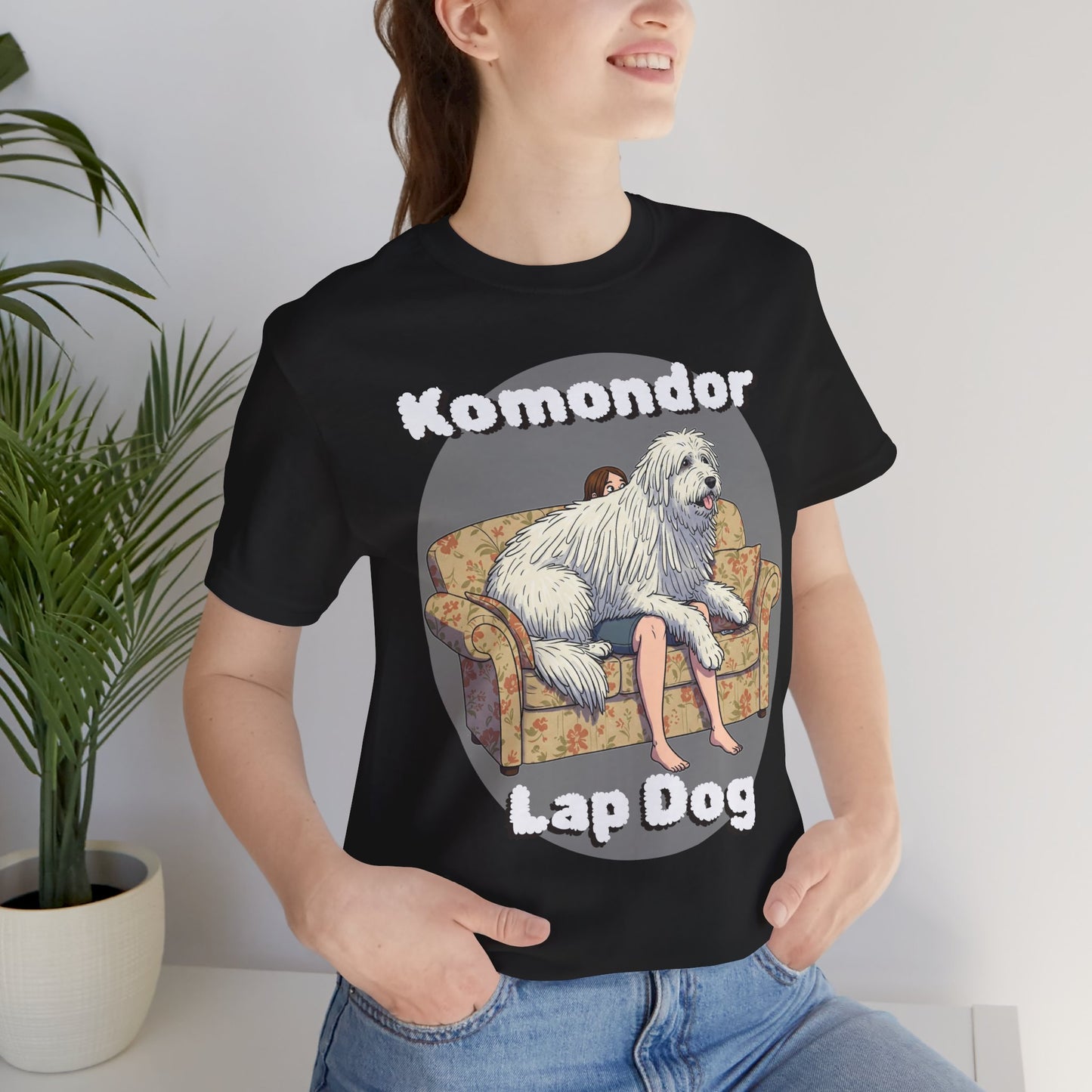 Komondor Lap Dog Unisex Tee - Funny Dog Lover's Short Sleeve Shirt - Schmartypants