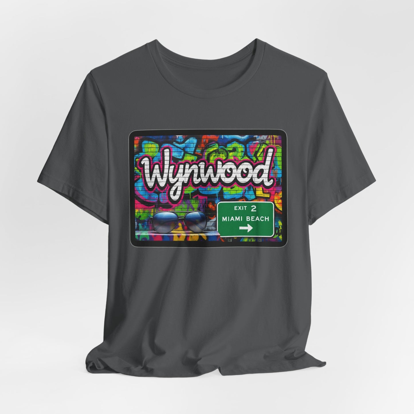 Wynwood Art Scene Tee, Unisex Graphic T-Shirt, Miami Beach Gift, Street Art Apparel, Casual Wear, Travel Inspiration
