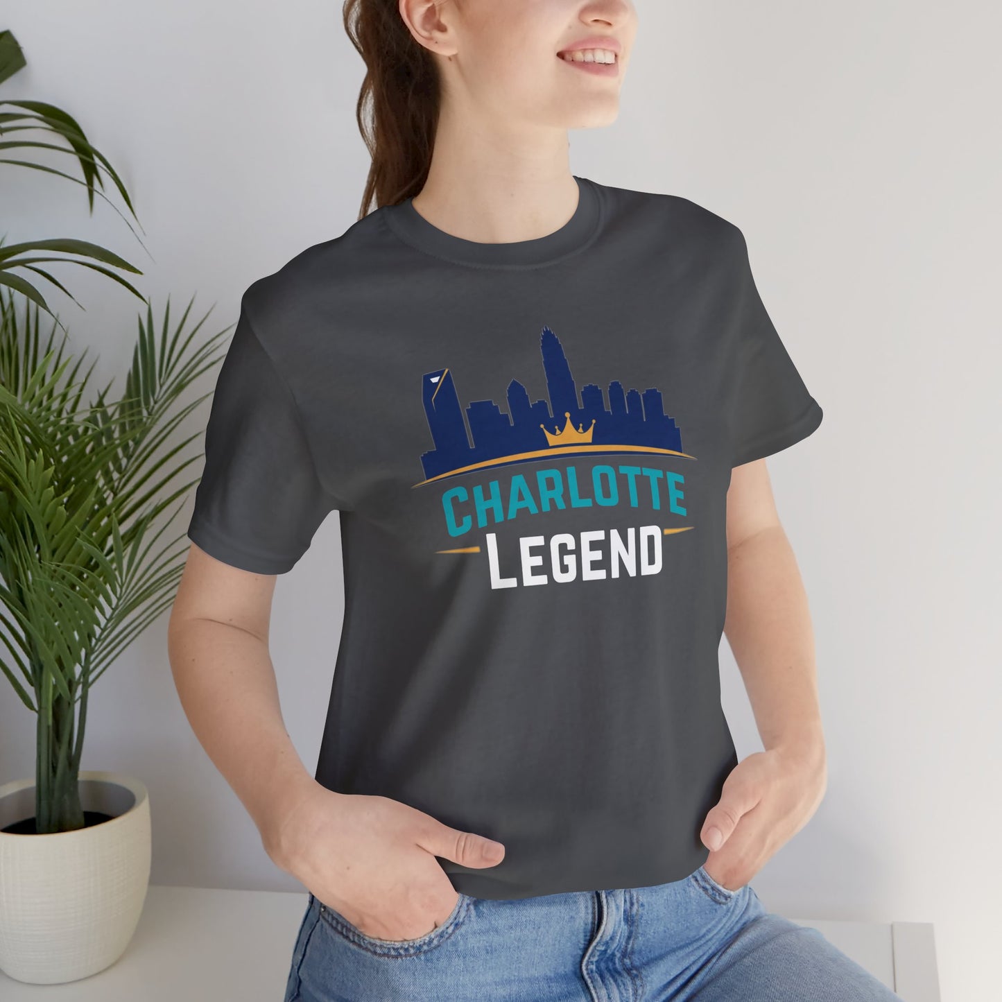 Charlotte Legend T-Shirt, Unisex Graphic Tee, Urban Streetwear, Gift for Sports Fans, City Pride Apparel, Charlotte Souvenir Tee