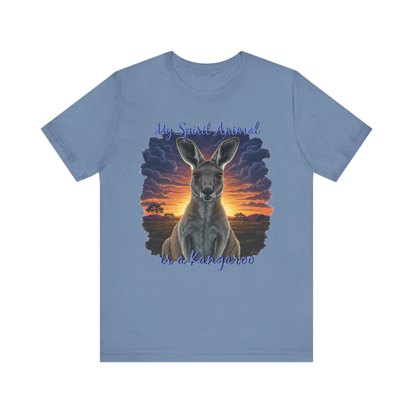 'My Spirit Animal is a Kangaroo' Tee - Unisex Jersey Short Sleeve T-Shirt for Wildlife Lovers, Aussies - Schmartypants