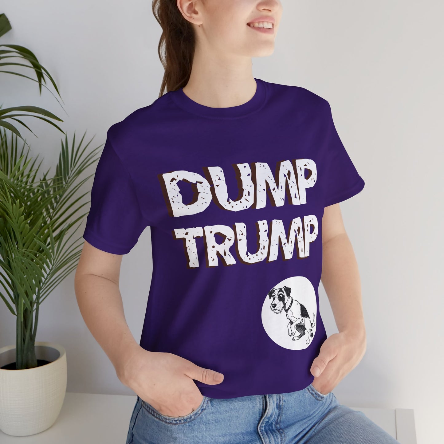 Funny Protest Unisex Jersey Tee - "Dump Trump" Graphic - Activist Wear - Schmartypants