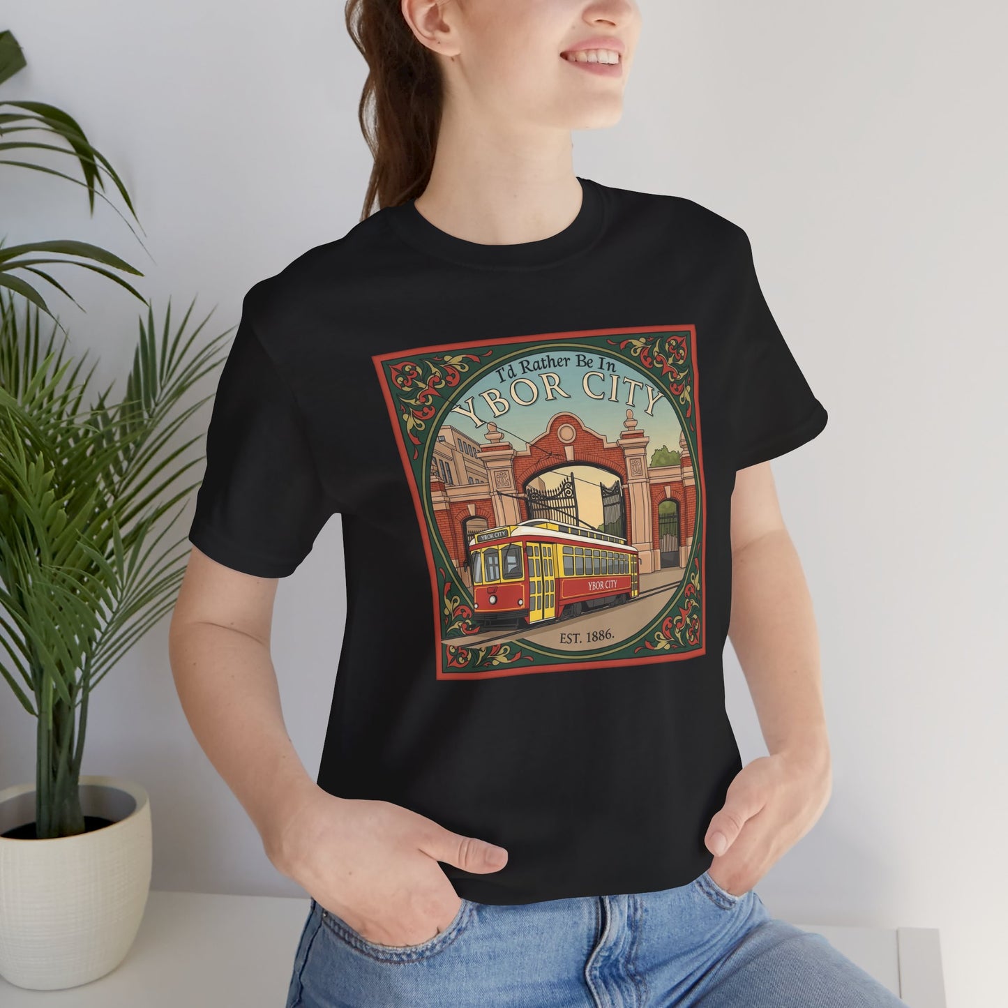 Ybor City Vintage Tee, Tampa Florida Arts District Unisex Shirt, Music Lovers Gift, Retro Style T-shirt, Hipster Clothing