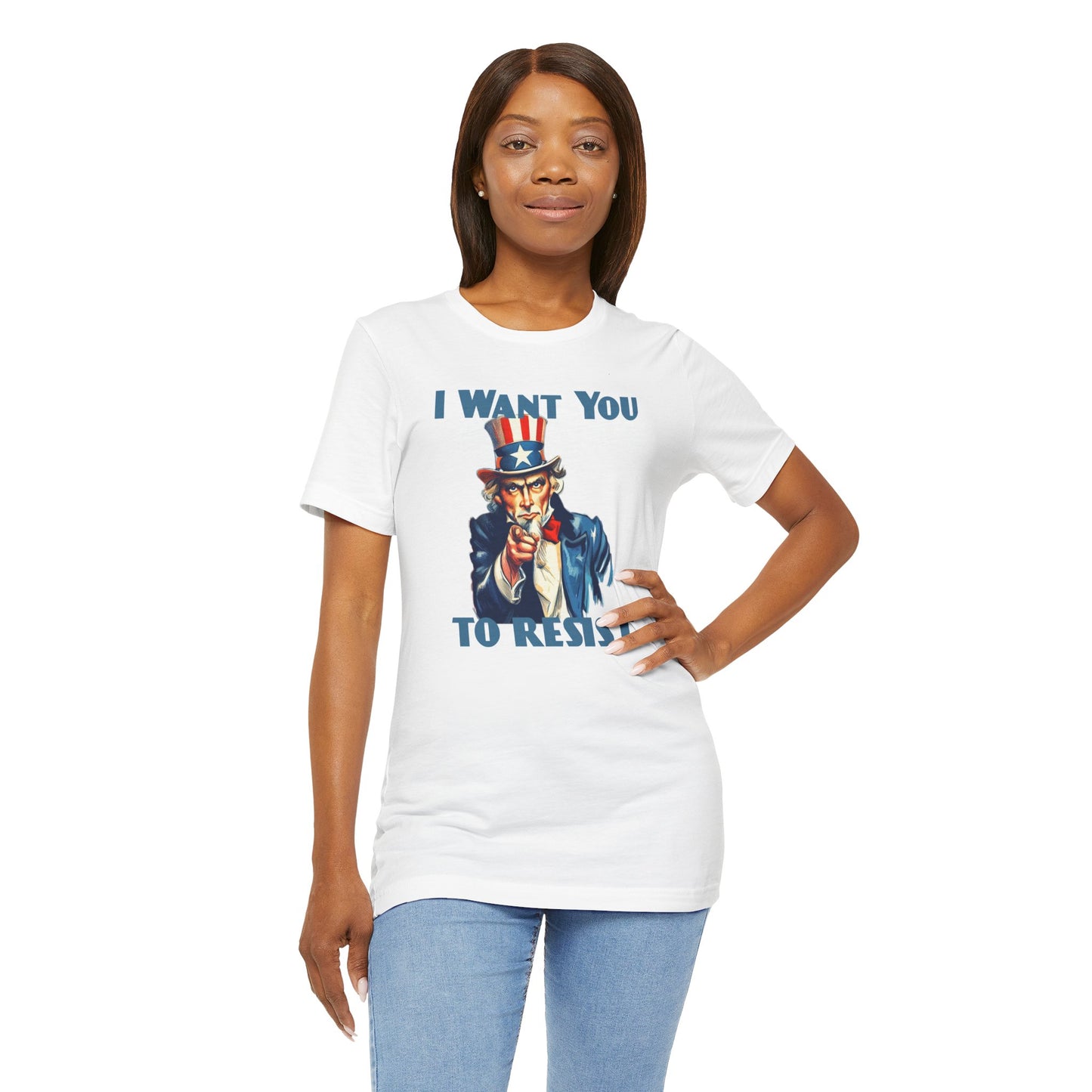 Vintage Uncle Sam 'I Want You to Resist' Unisex Tee - Protest Activist Wear - Clever Resistance Tee