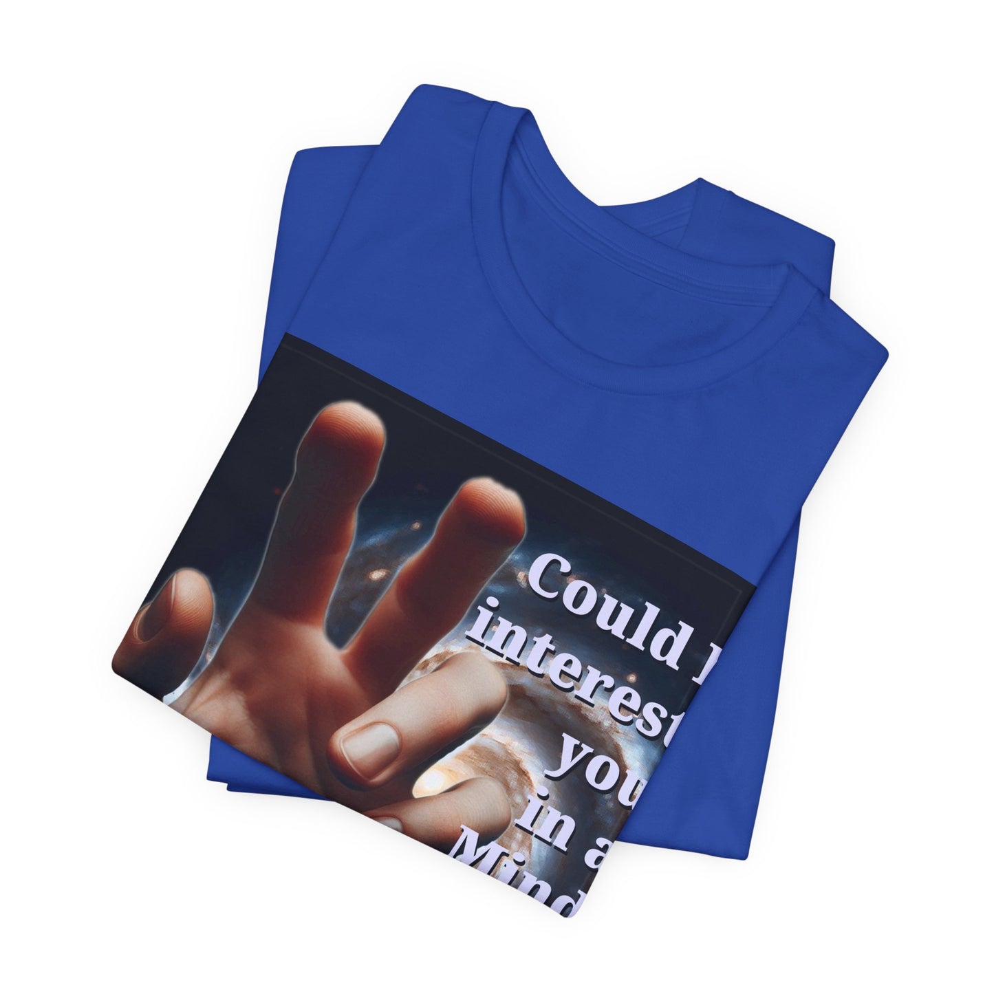 'Could I Interest You in a Mind Meld?' Graphic Tee - Hilarious Unisex Short Sleeve Shirt for Sci-Fi Lovers, Star Trek Fans, & Casual Wear - Schmartypants