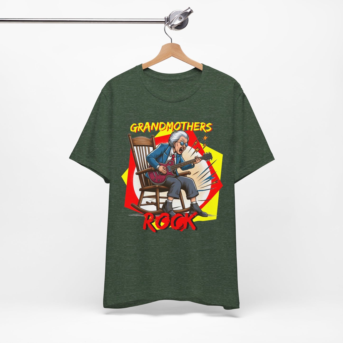 'Grandmothers Rock' Unisex Jersey Short Sleeve Tee - Funny Gift to Show Love for the Special Grandmother in Your Life - Schmartypants