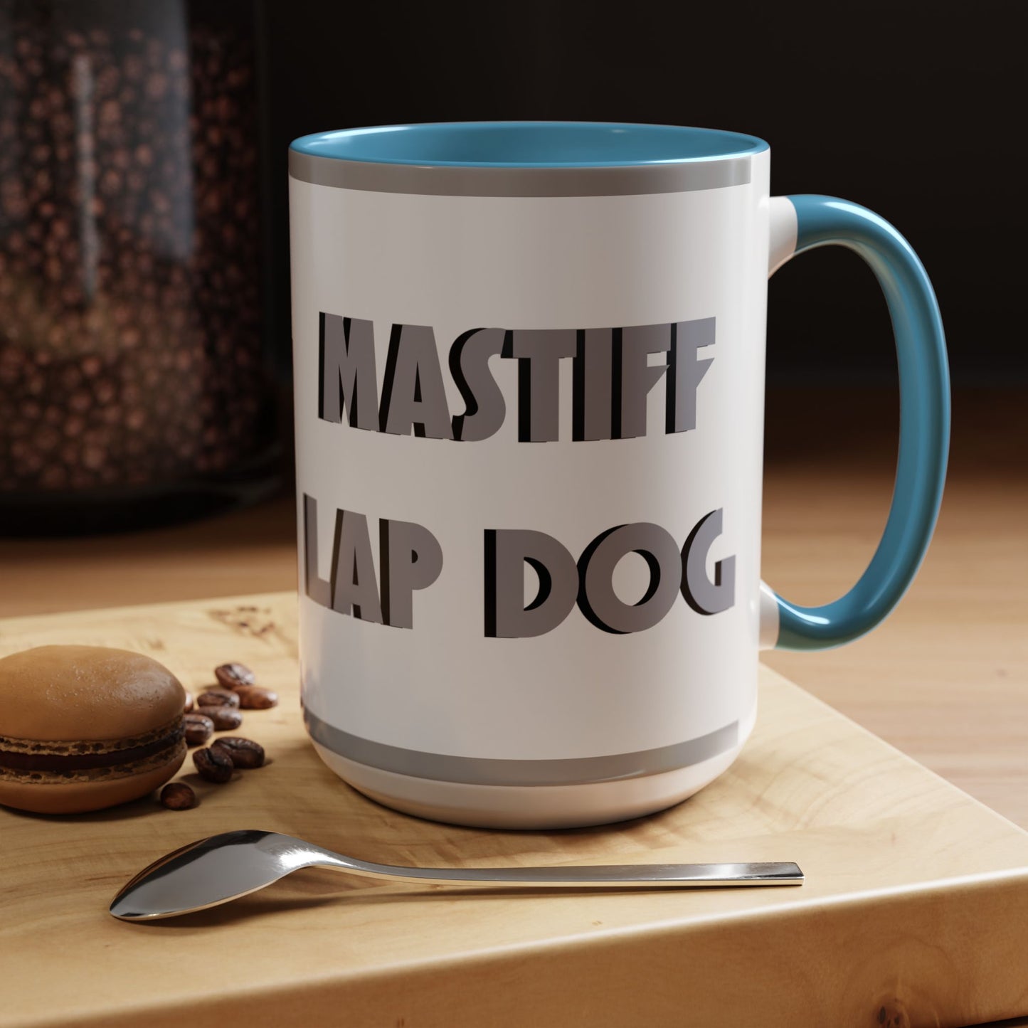 Mastiff Lap Dog Accent Coffee Mug - Perfect Funny Gift for Dog Lovers, Mastiff Breeders - Schmartypants
