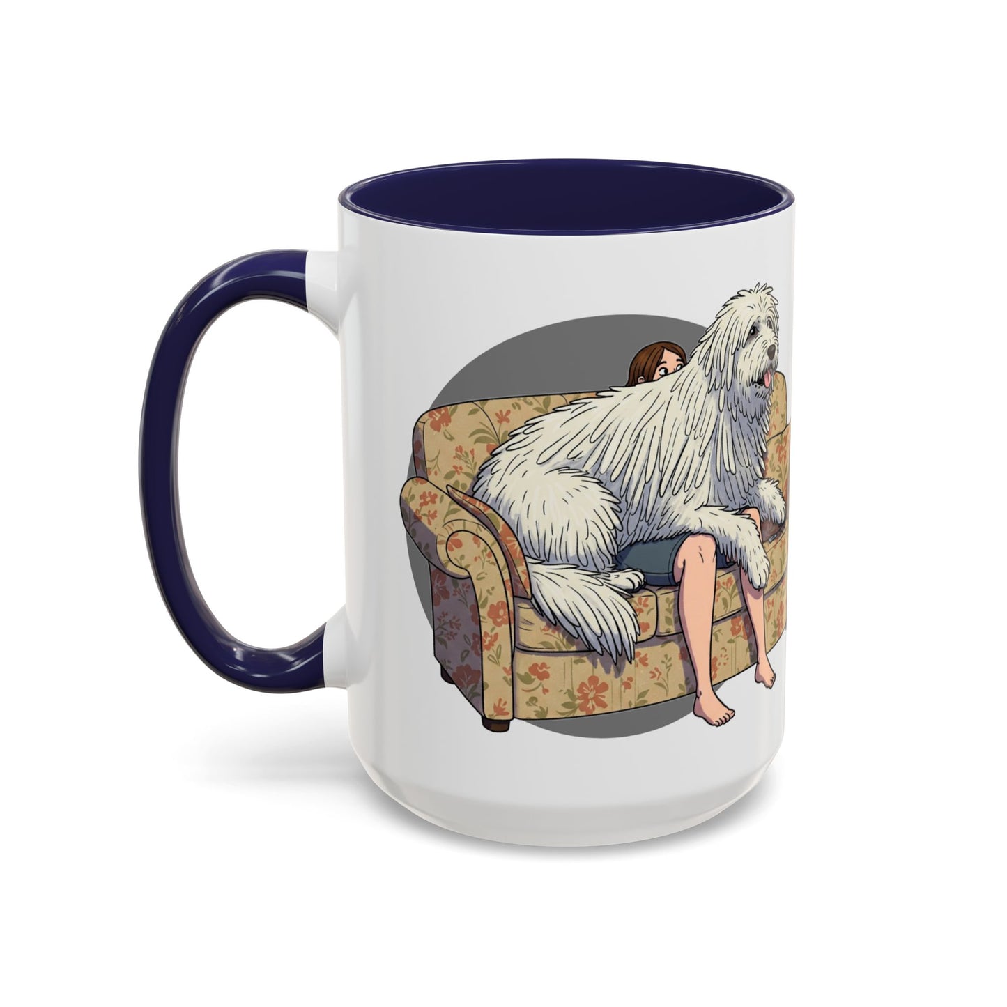 Komondor Lap Dog Coffee Mug - Funny Pet Lovers Gift - 11oz & 15oz - Schmartypants