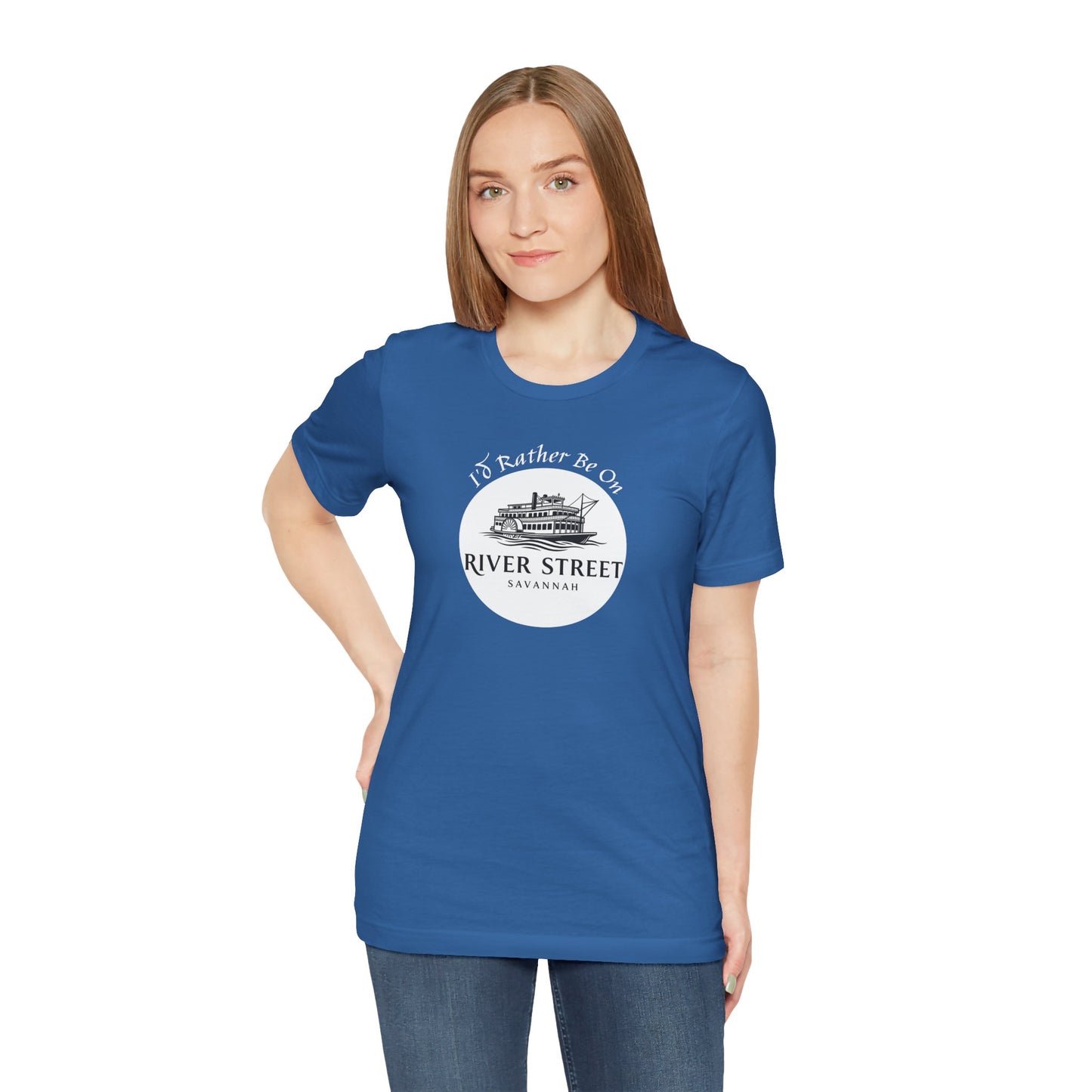 Savannah River Street Tee - I'd Rather Be On River Street, Casual T-Shirt, Travel Lover Gift, Summer Wear, Vacation Apparel, Unique Souvenir