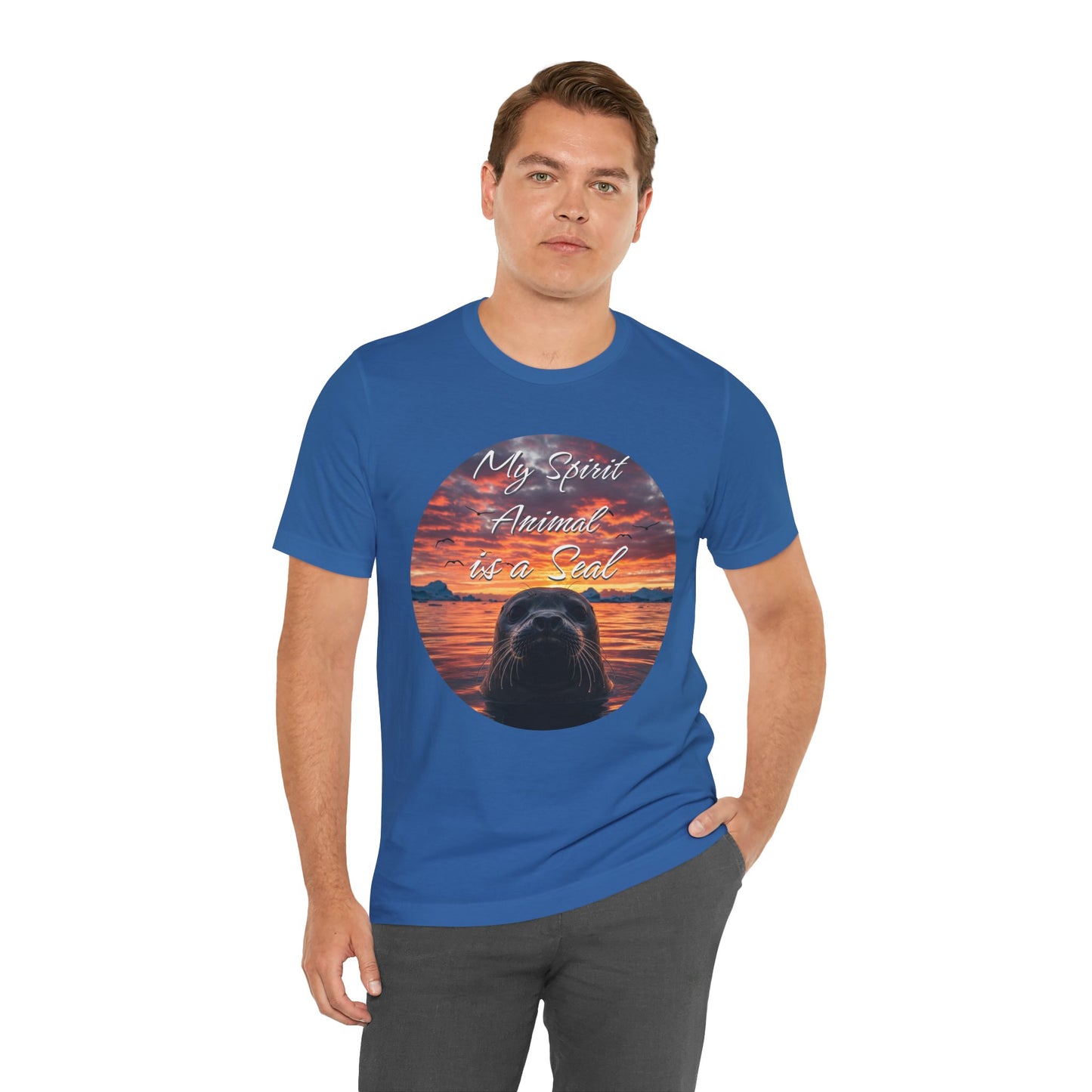 Seal Spirit Animal Ocean Wildlife Unisex Tee, My Spirit Animal is a Seal Shirt, Seal Lover Gift, Ocean Adventure Tee, Sea Animal Tee, Seal