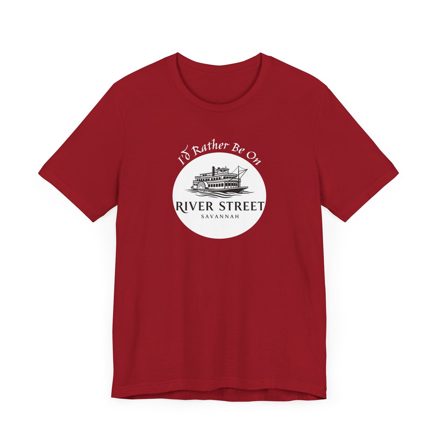 Savannah River Street Tee - I'd Rather Be On River Street, Casual T-Shirt, Travel Lover Gift, Summer Wear, Vacation Apparel, Unique Souvenir