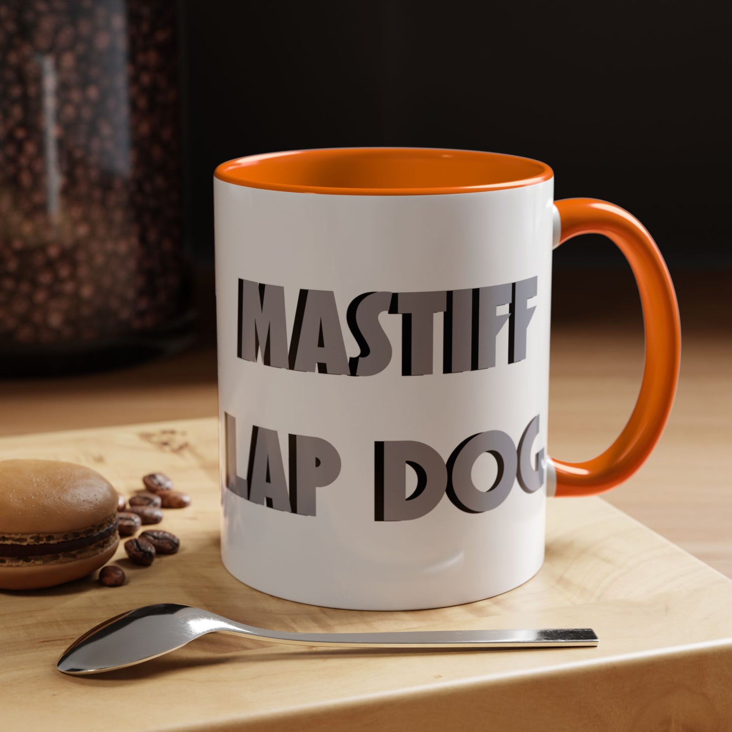 Mastiff Lap Dog Accent Coffee Mug - Perfect Funny Gift for Dog Lovers, Mastiff Breeders - Schmartypants