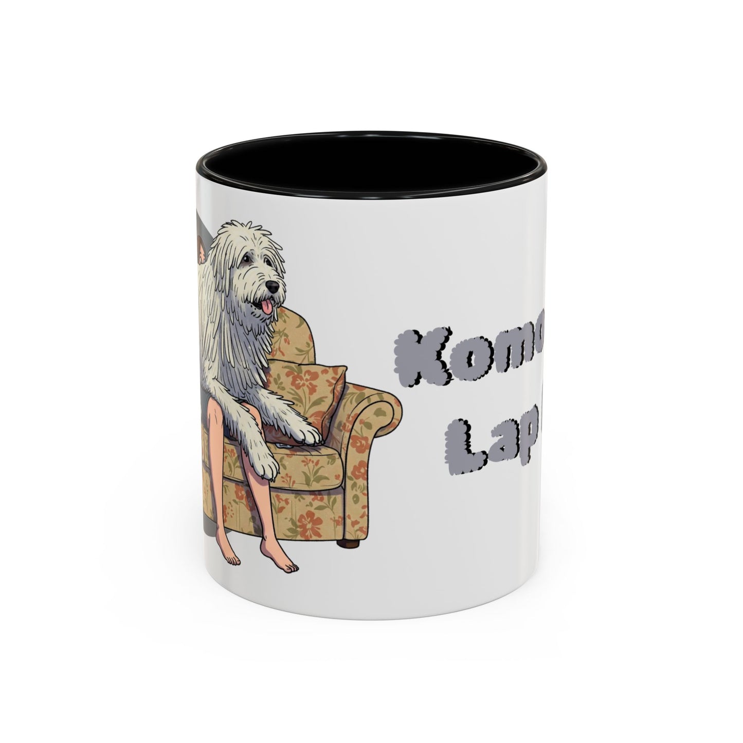 Komondor Lap Dog Coffee Mug - Funny Pet Lovers Gift - 11oz & 15oz - Schmartypants