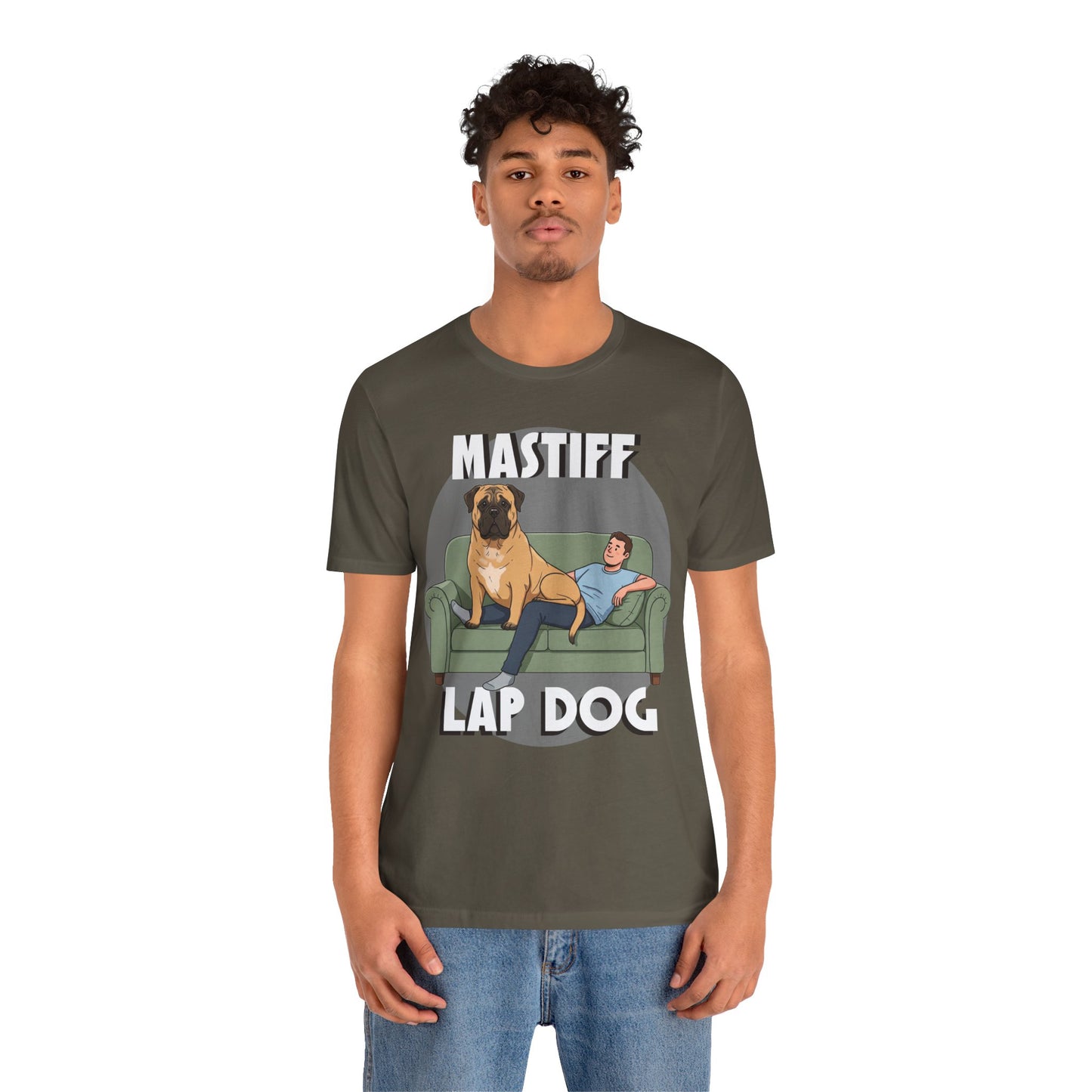 Mastiff Lap Dog Tee | Funny Dog Lover Shirt, Pet Owner Gift, Casual Wear, Birthday Present, Animal Lover Apparel - Schmartypants