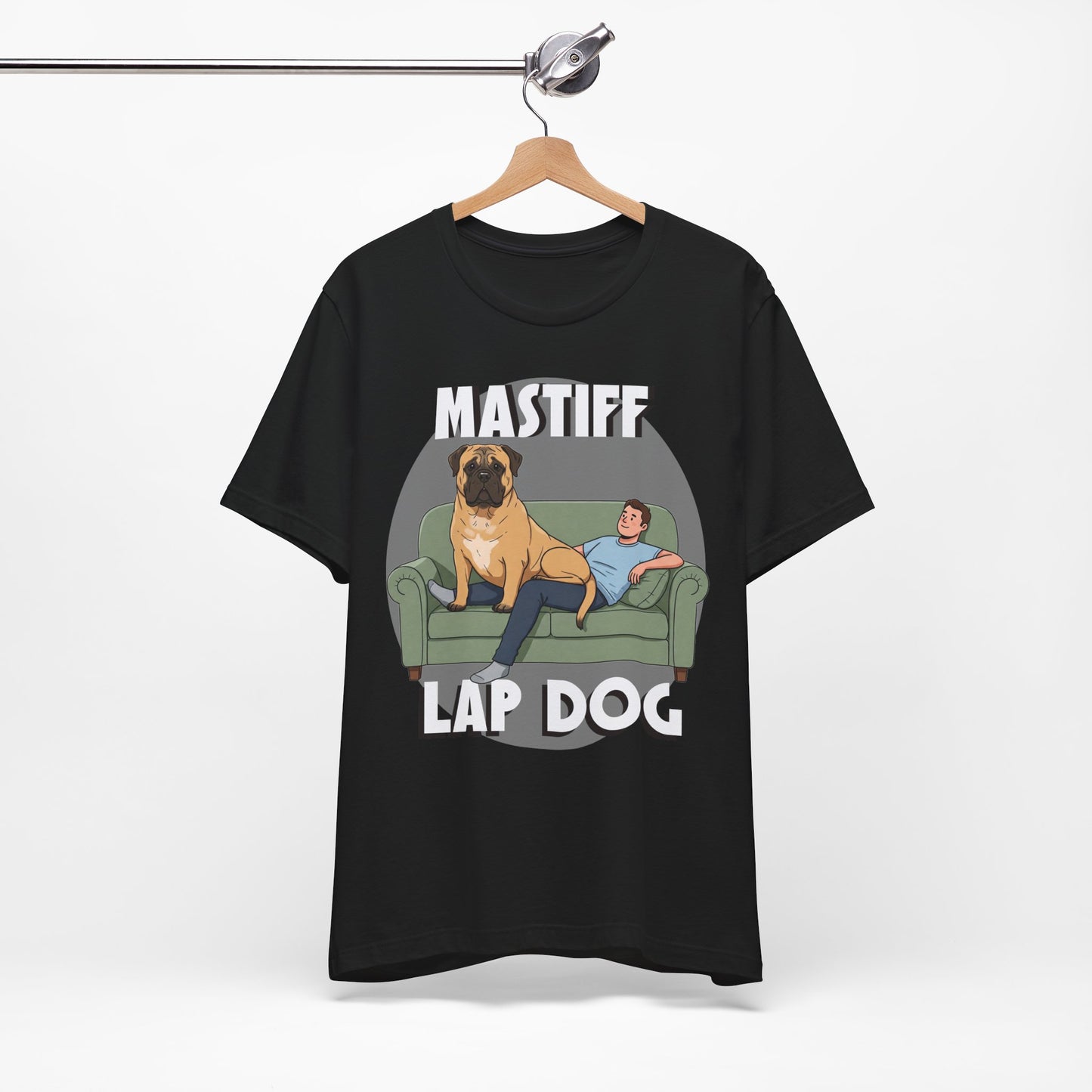 Mastiff Lap Dog Tee | Funny Dog Lover Shirt, Pet Owner Gift, Casual Wear, Birthday Present, Animal Lover Apparel - Schmartypants