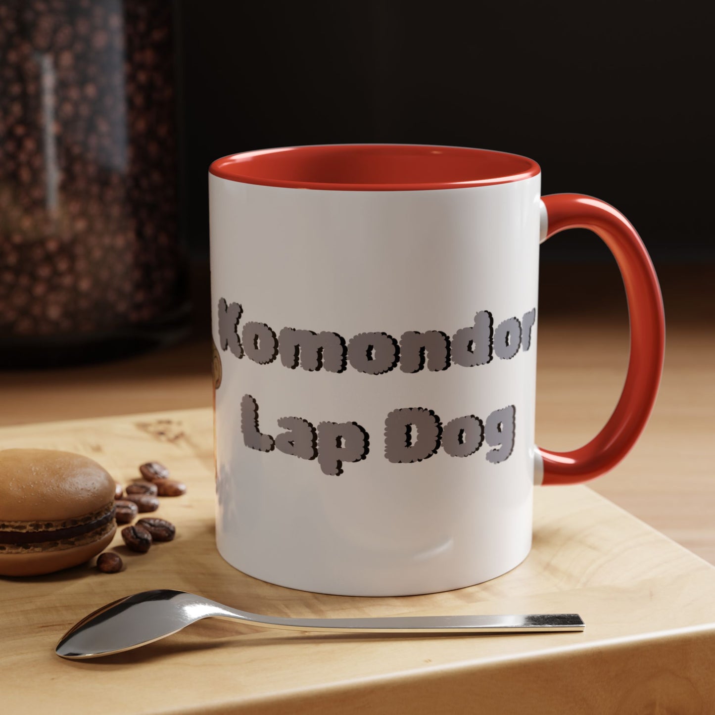 Komondor Lap Dog Coffee Mug - Funny Pet Lovers Gift - 11oz & 15oz - Schmartypants