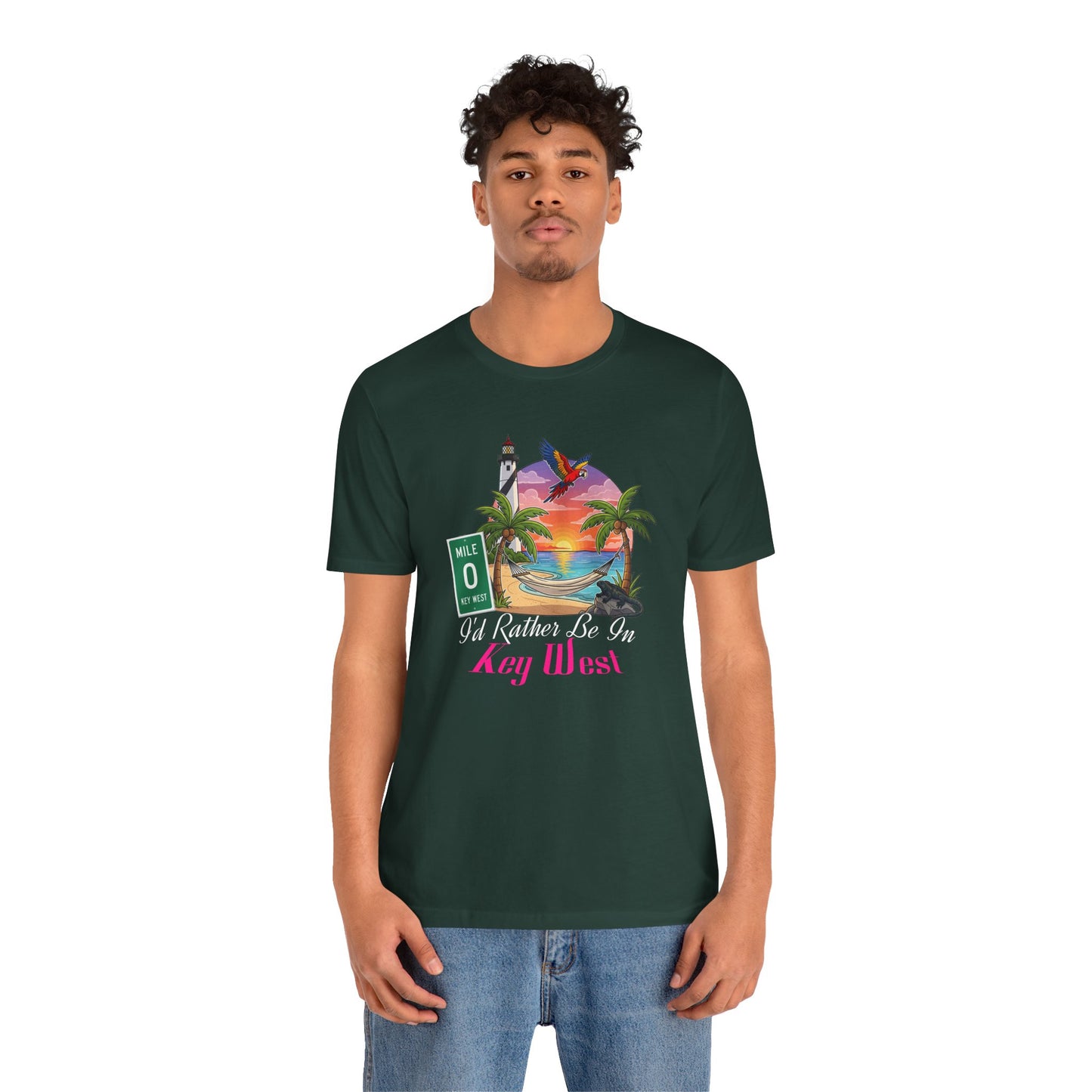 I'd Rather Be In Key West Tee | Vacation Shirt, Summer Style, Beachwear Gift, Travel Tee, Casual Fashion