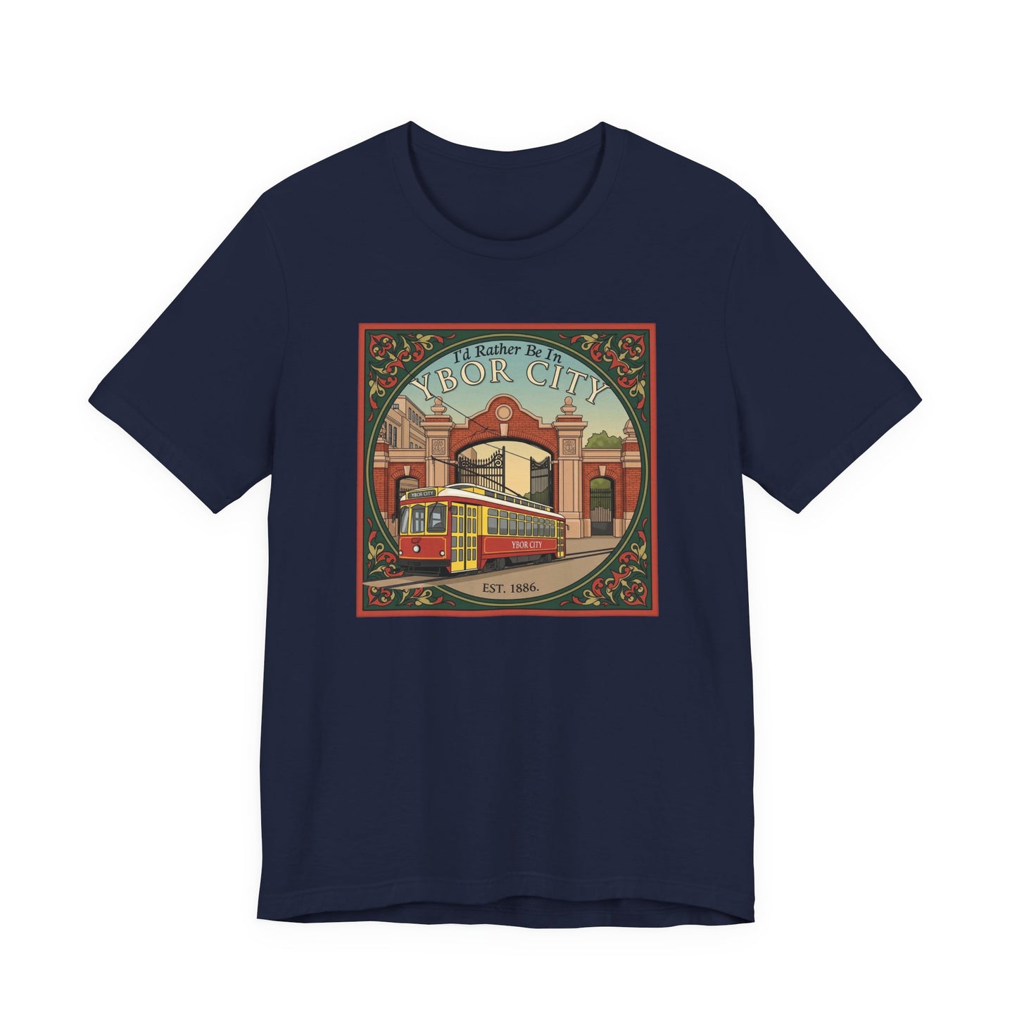 Ybor City Vintage Tee, Tampa Florida Arts District Unisex Shirt, Music Lovers Gift, Retro Style T-shirt, Hipster Clothing