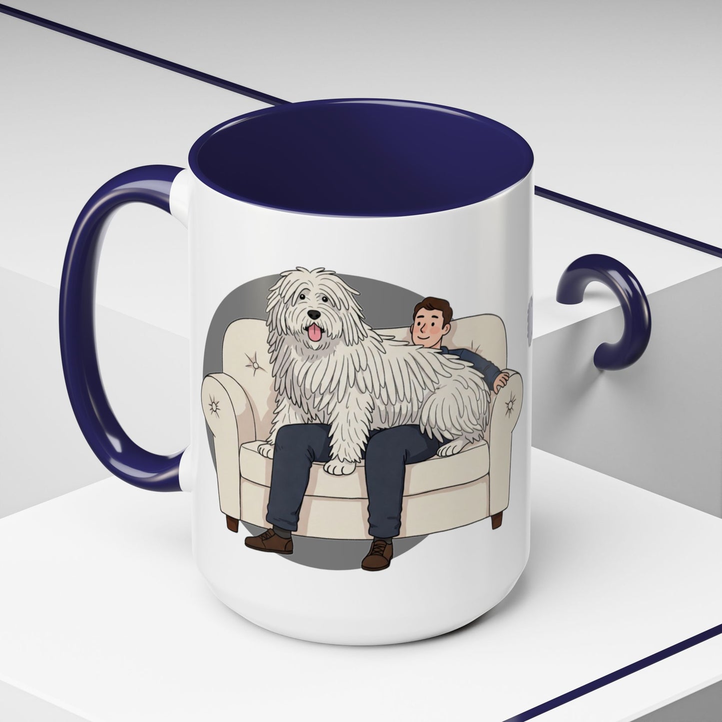 Komondor Lap Dog Coffee Mug - Funny Animal Lover Gift - Schmartypants