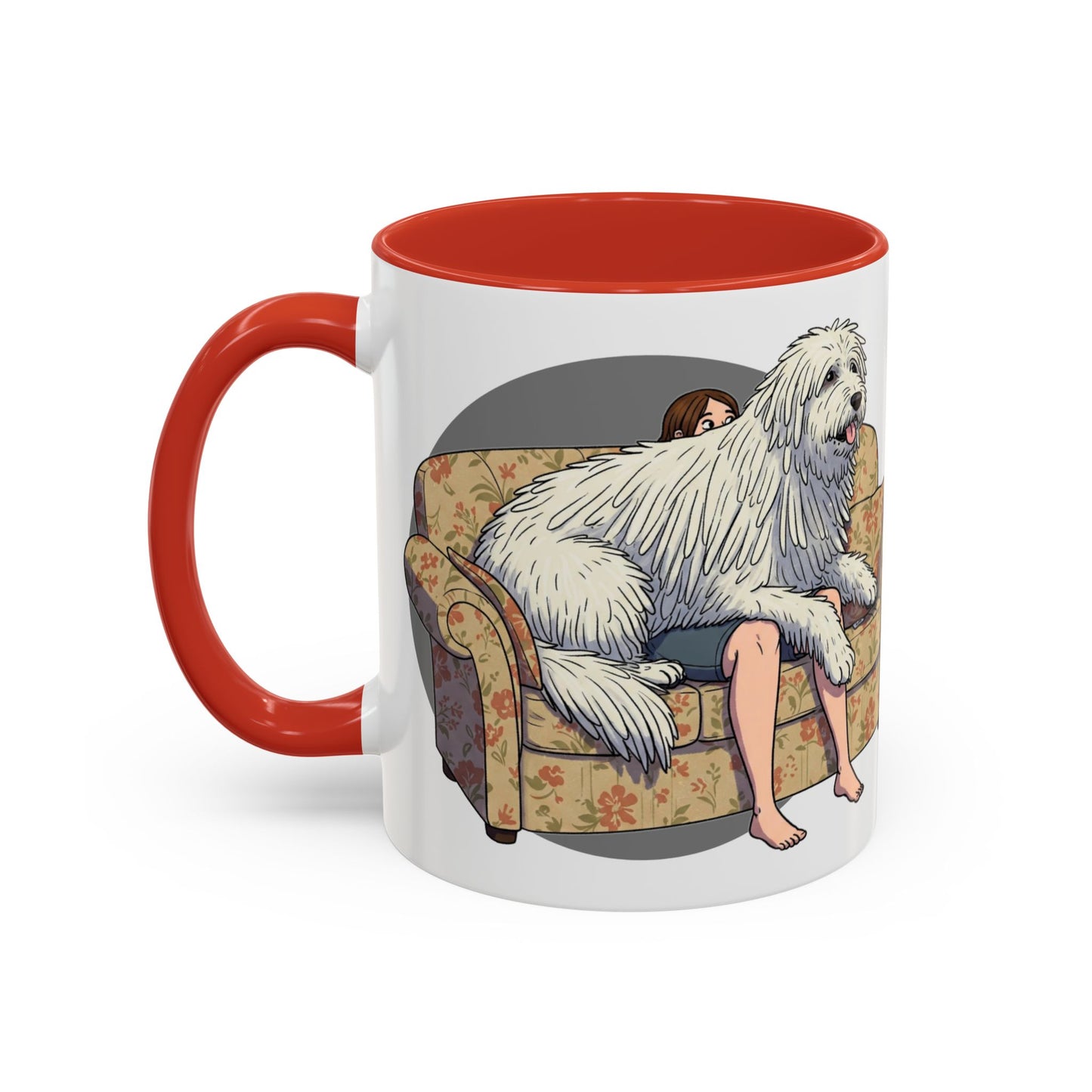 Komondor Lap Dog Coffee Mug - Funny Pet Lovers Gift - 11oz & 15oz - Schmartypants