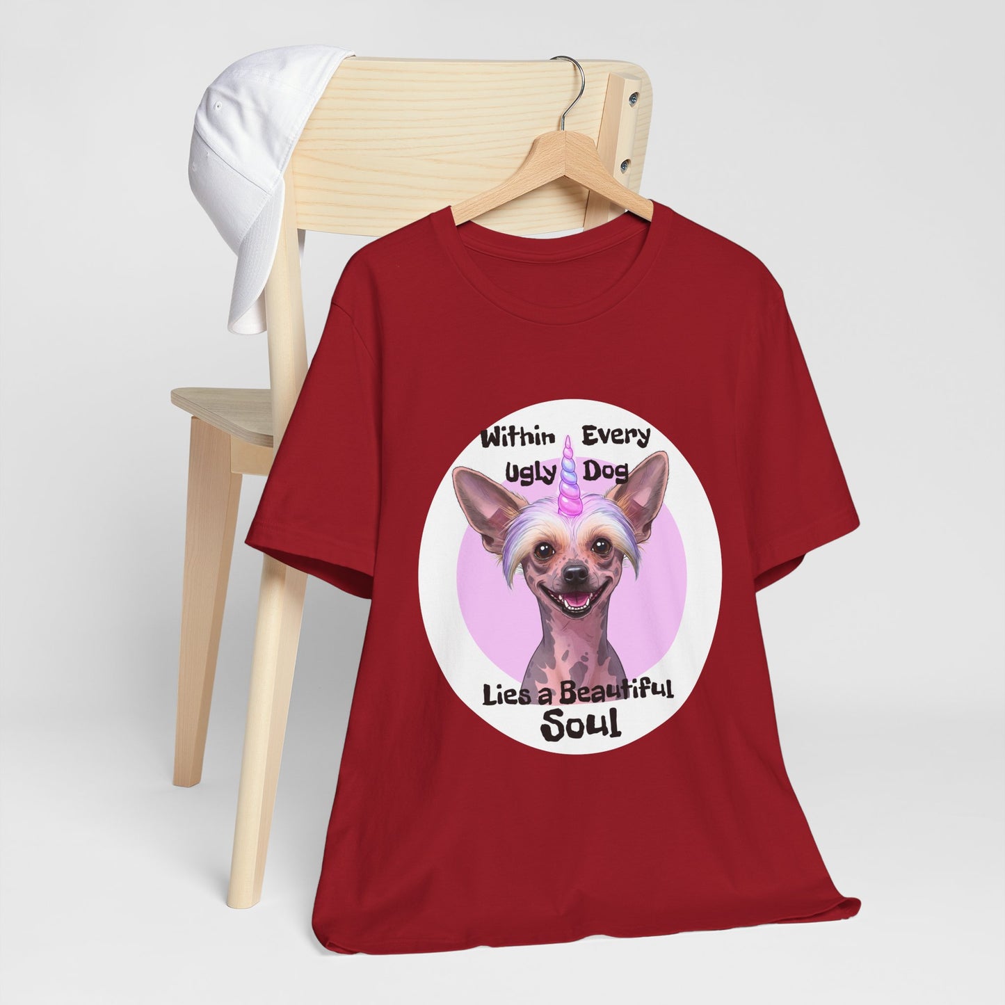 Funny Dog Lover Tee - "Within Every Ugly Dog Lies A Beautiful Soul" Shirt - Chinese Crested Lovers - Schmartypants