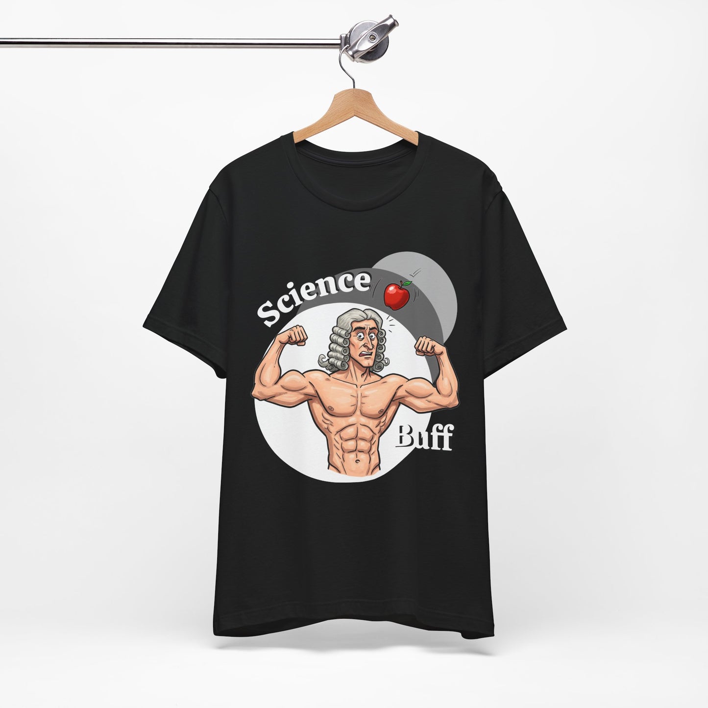 Funny 'Science Buff' Unisex Tee, Funny Science Shirt, Gift for STEM Lovers, Academic Humor T-Shirt, Geeky Top, Science Enthusiast Apparel, Sir Isaac Newton Fans - Schmartypants